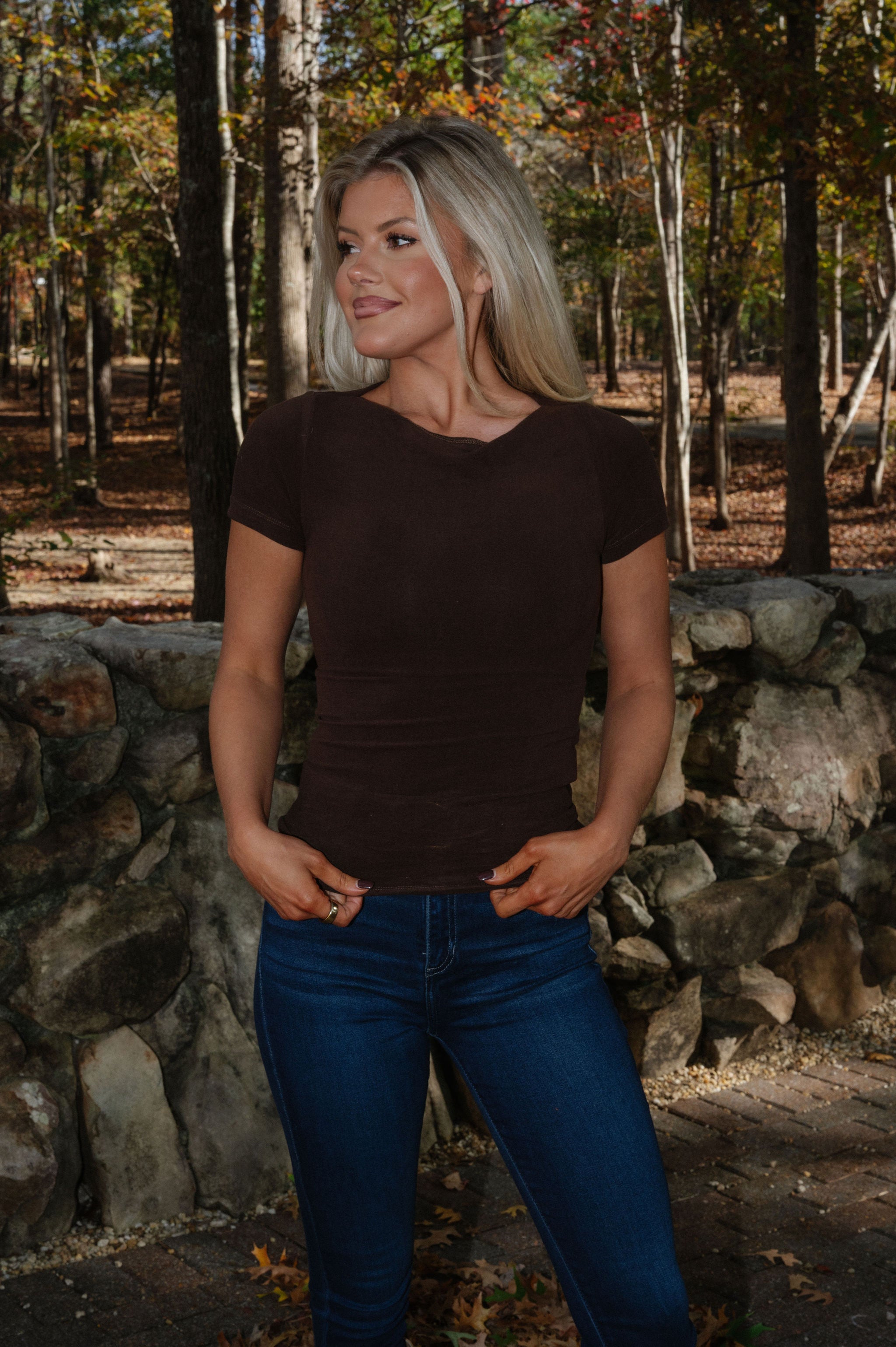 Remi Basic Top- Brown