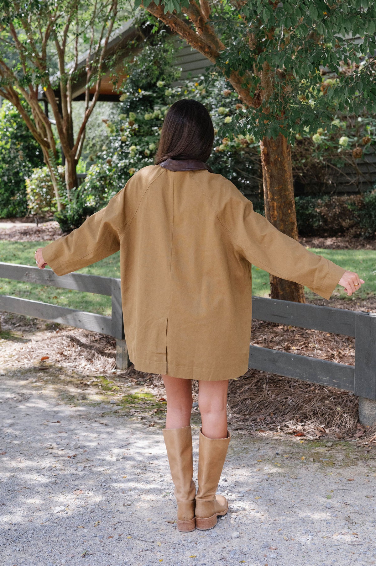 Faye A-Line Coat-Camel/Brown