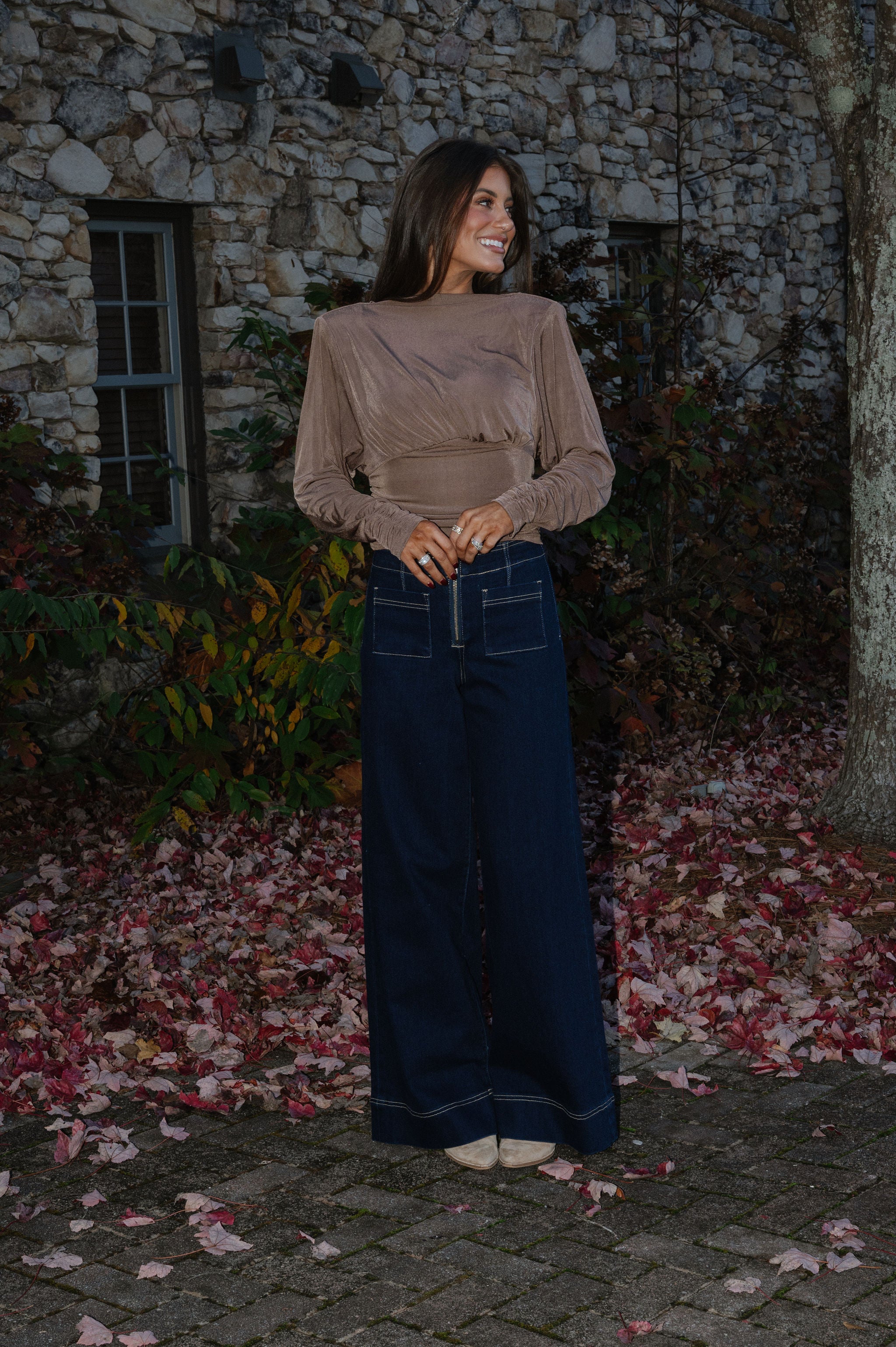 Rinse Wash Super Wide Leg Jean