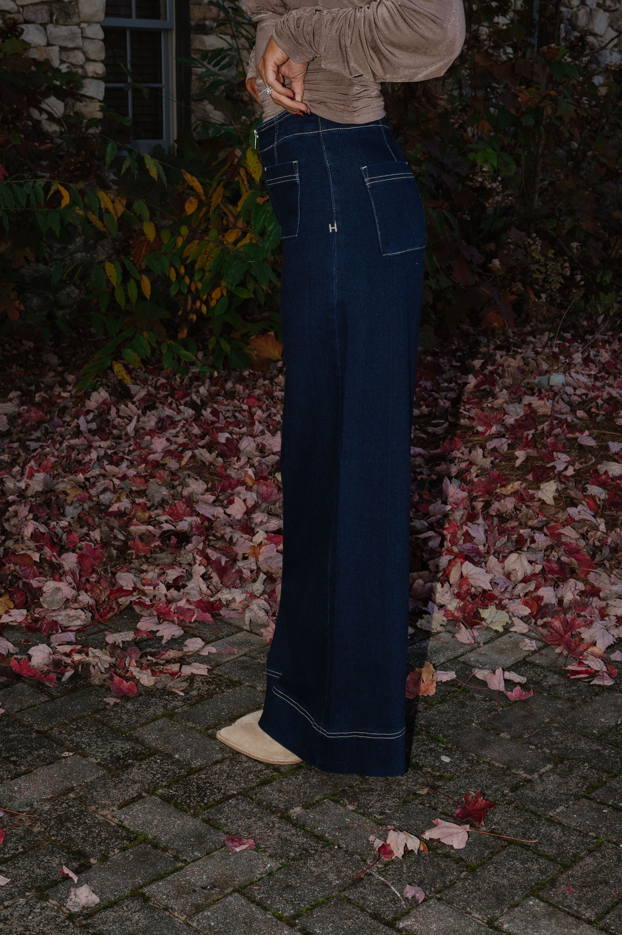 Rinse Wash Super Wide Leg Jean