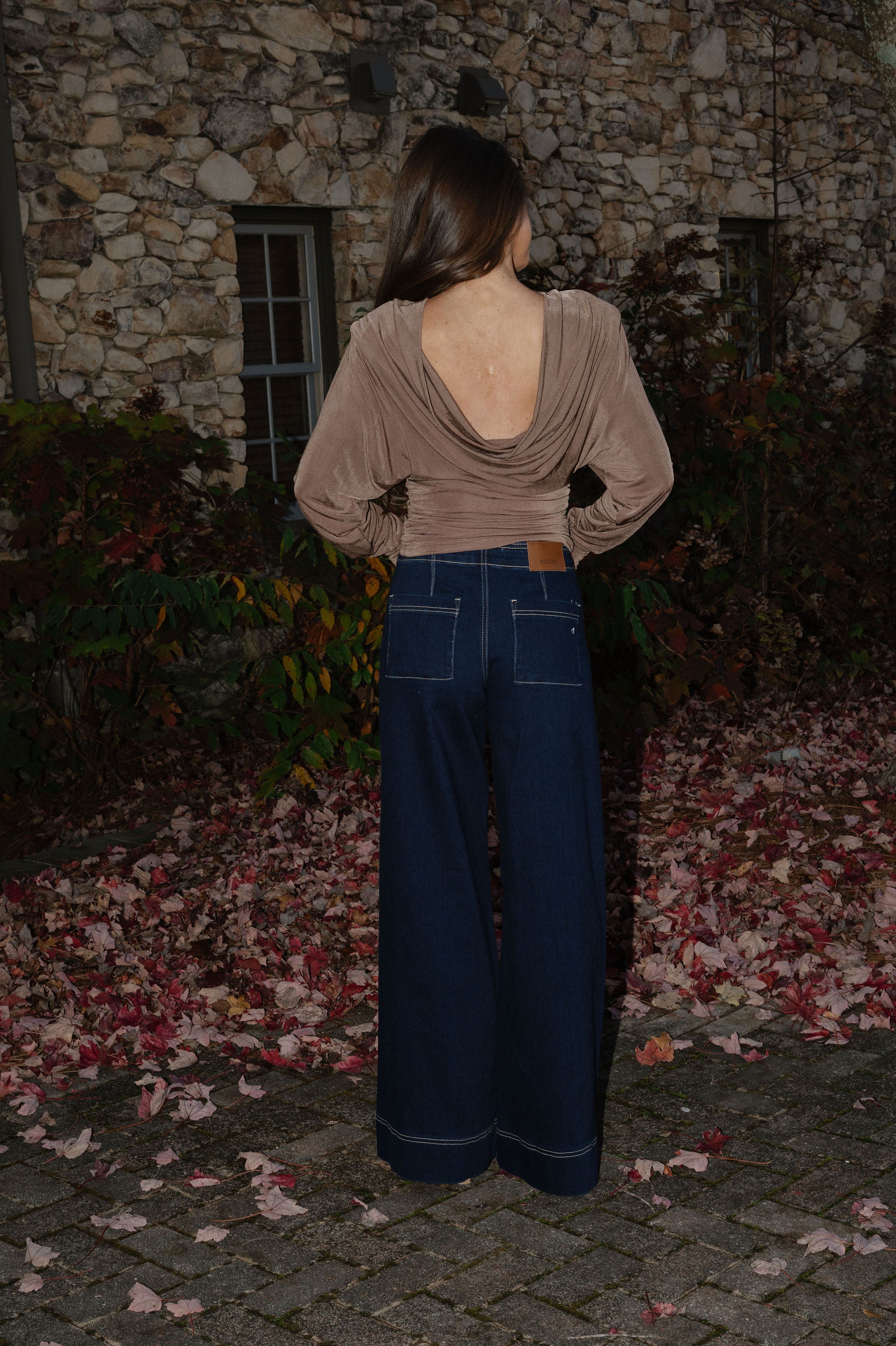 Rinse Wash Super Wide Leg Jean