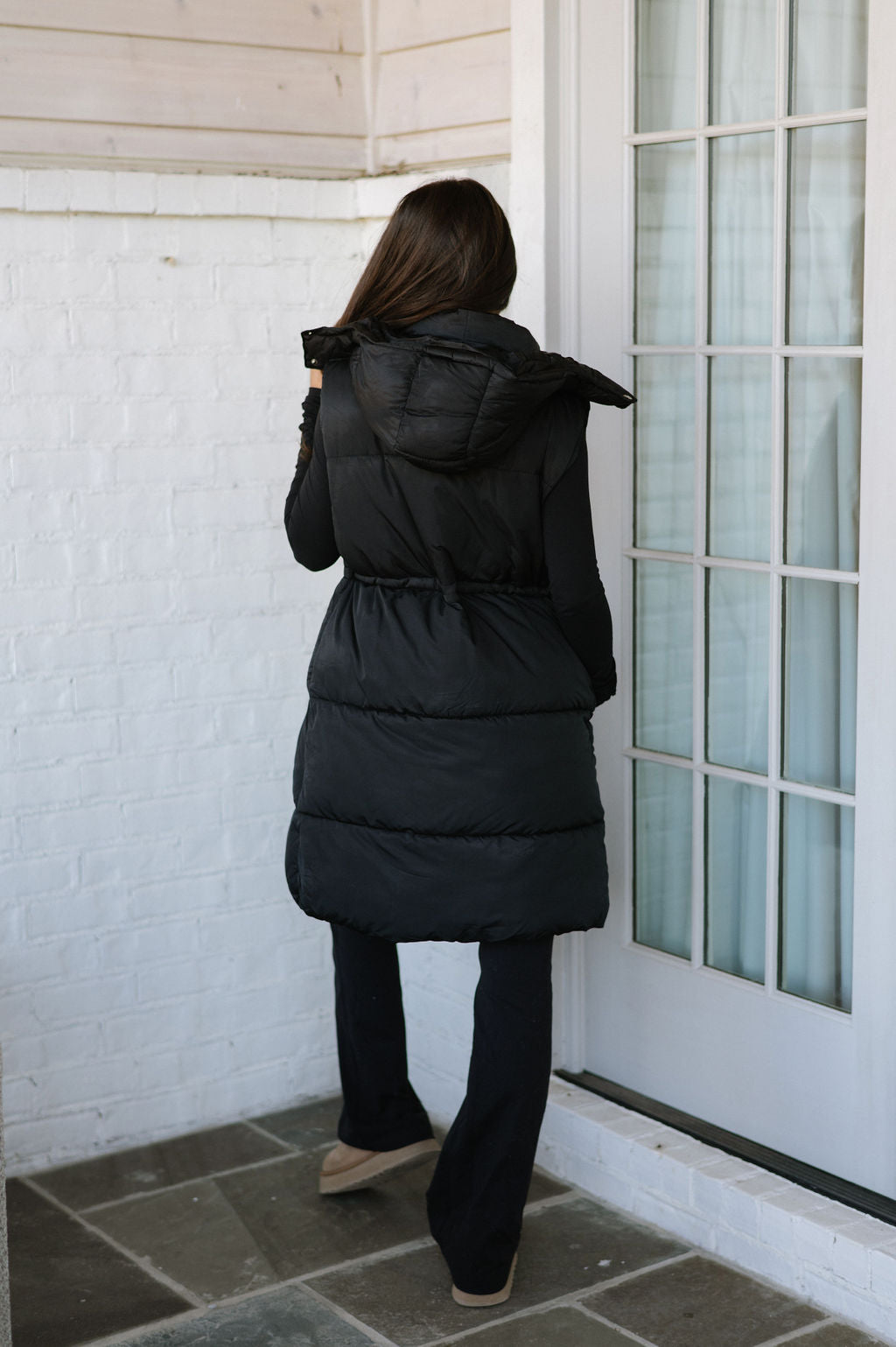 Everyday Long Vest-Black