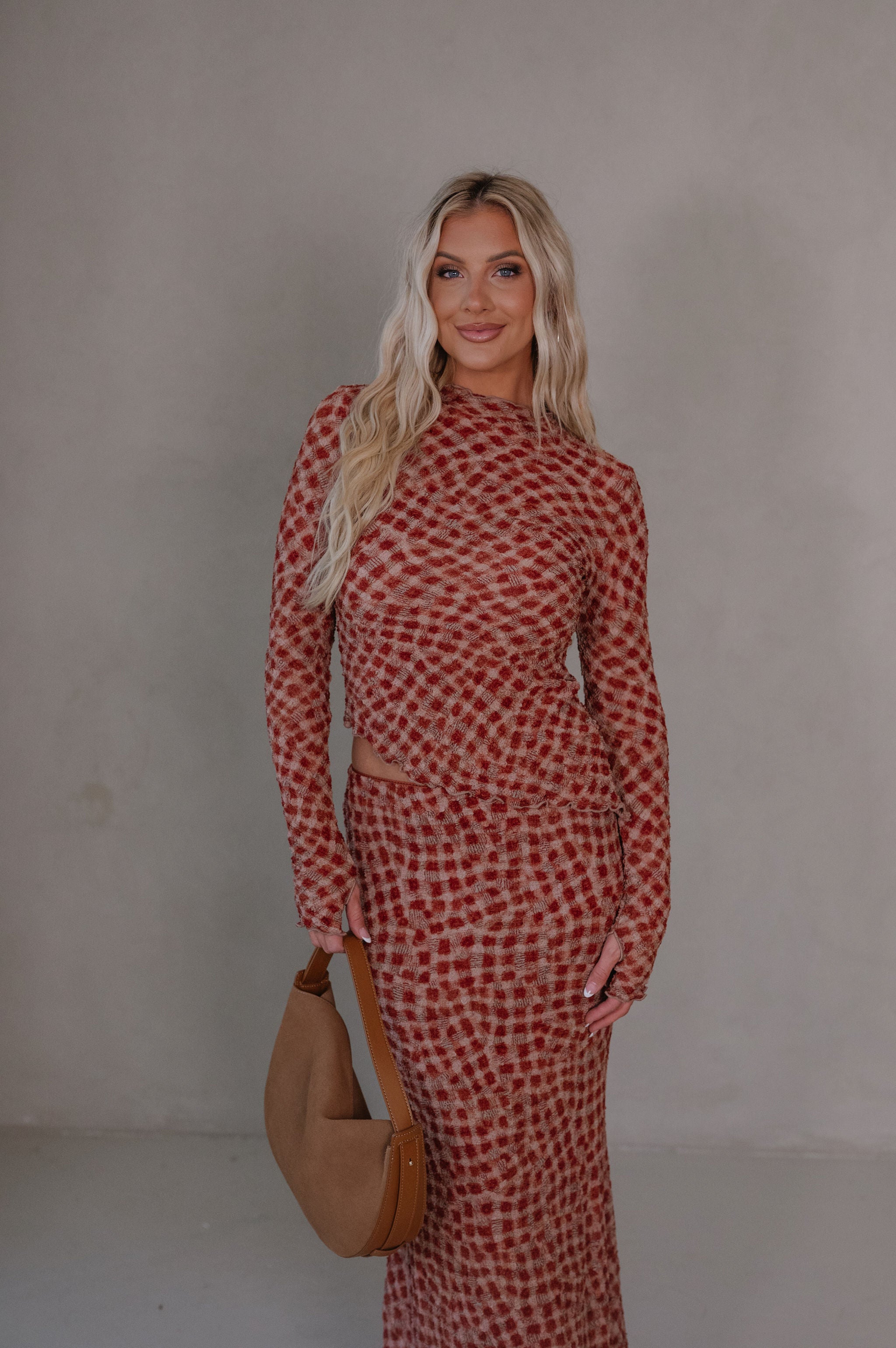 Scarlett Maxi Skirt Set-Cinnamon