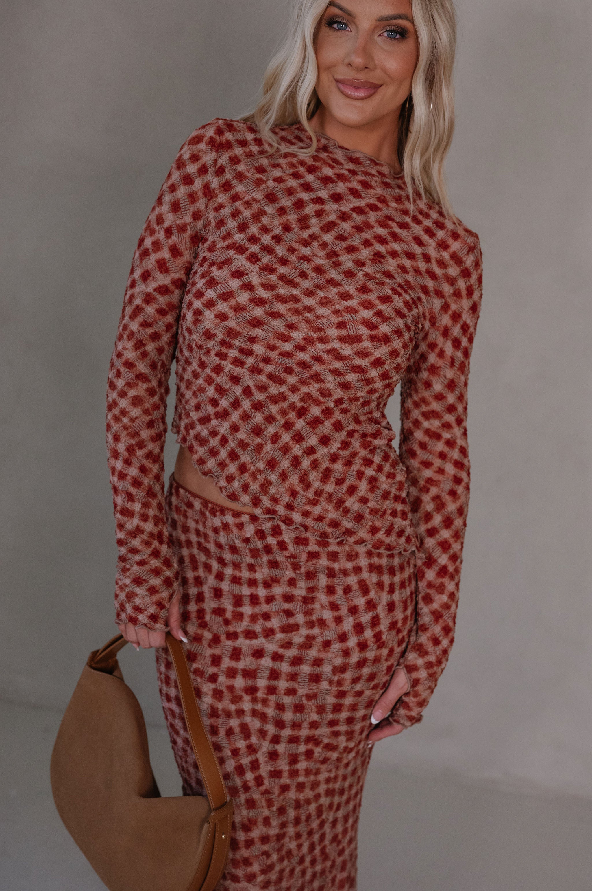 Scarlett Maxi Skirt Set-Cinnamon