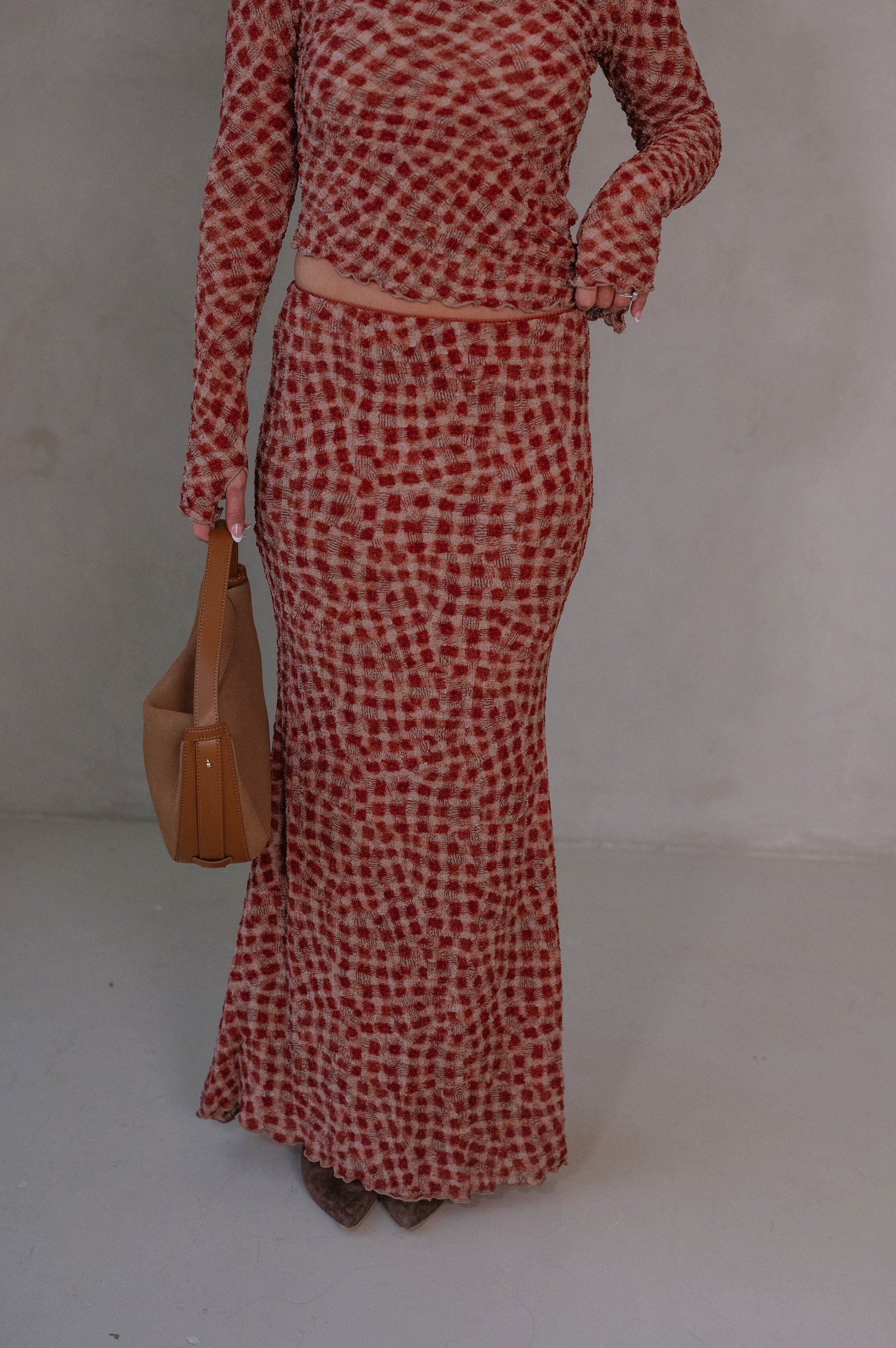 Scarlett Maxi Skirt Set-Cinnamon