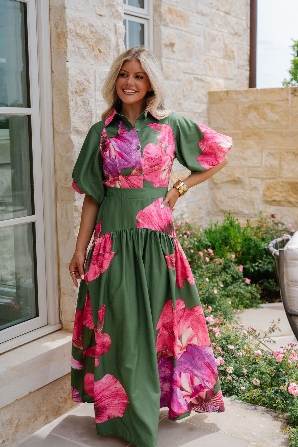 olive green and pink dress olive green wrap dress Olive Green Western Wrap Dress For Women fabdyor.com