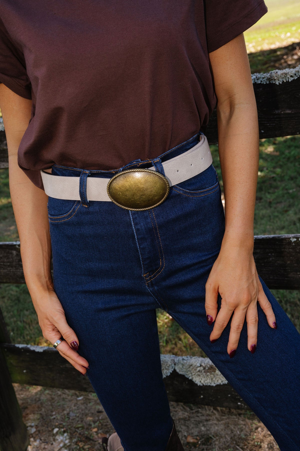 Tess Belt- Light Taupe