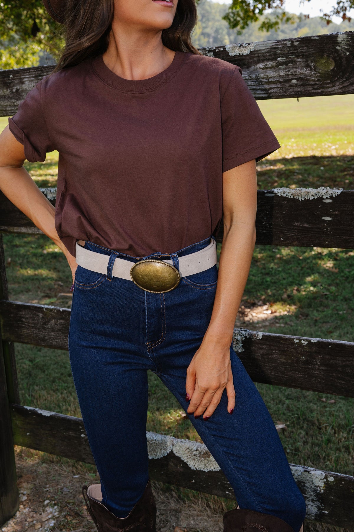 Everyday Crew Tee-Brown