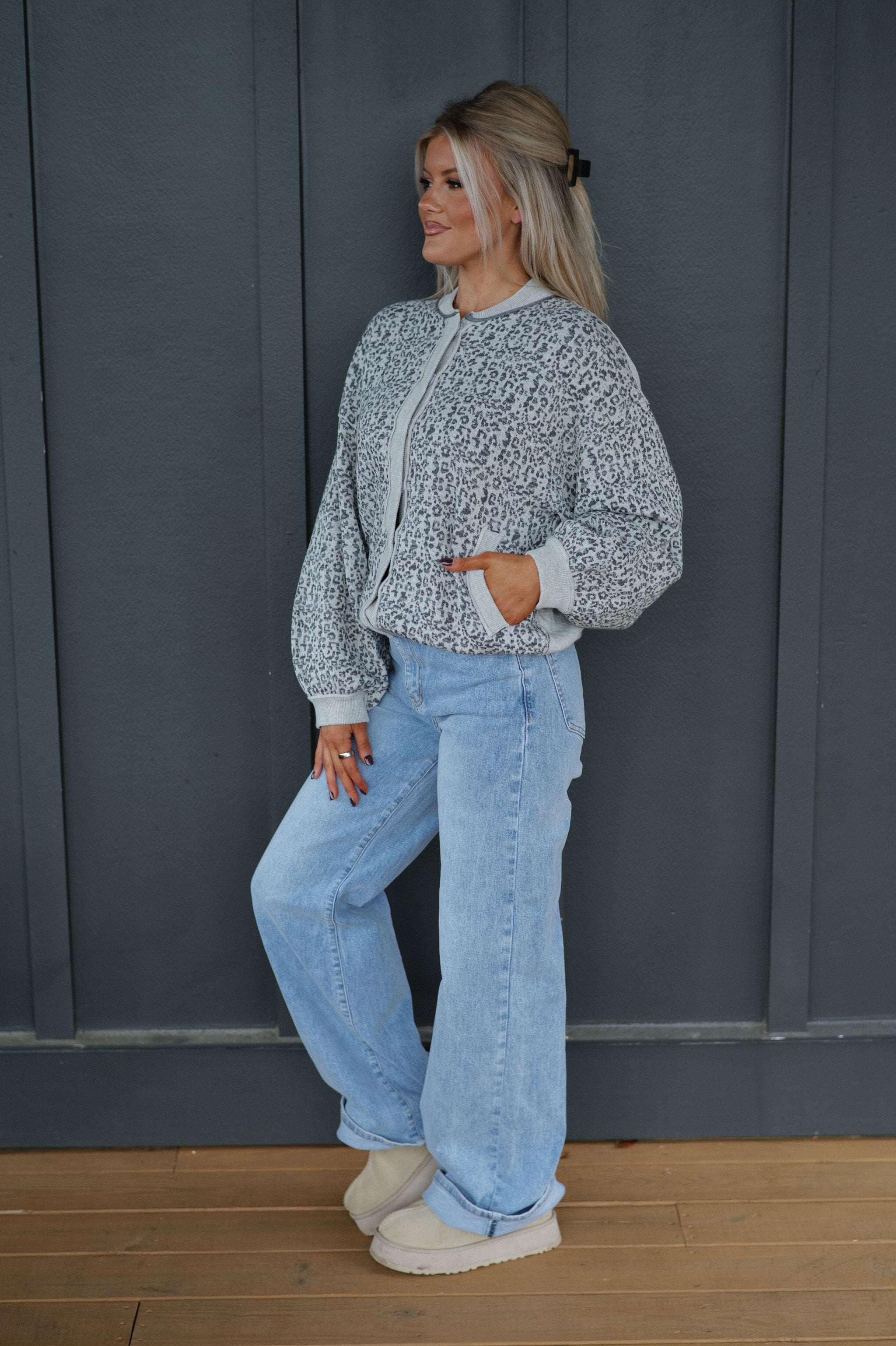 Cheetah Cardigan Sweater