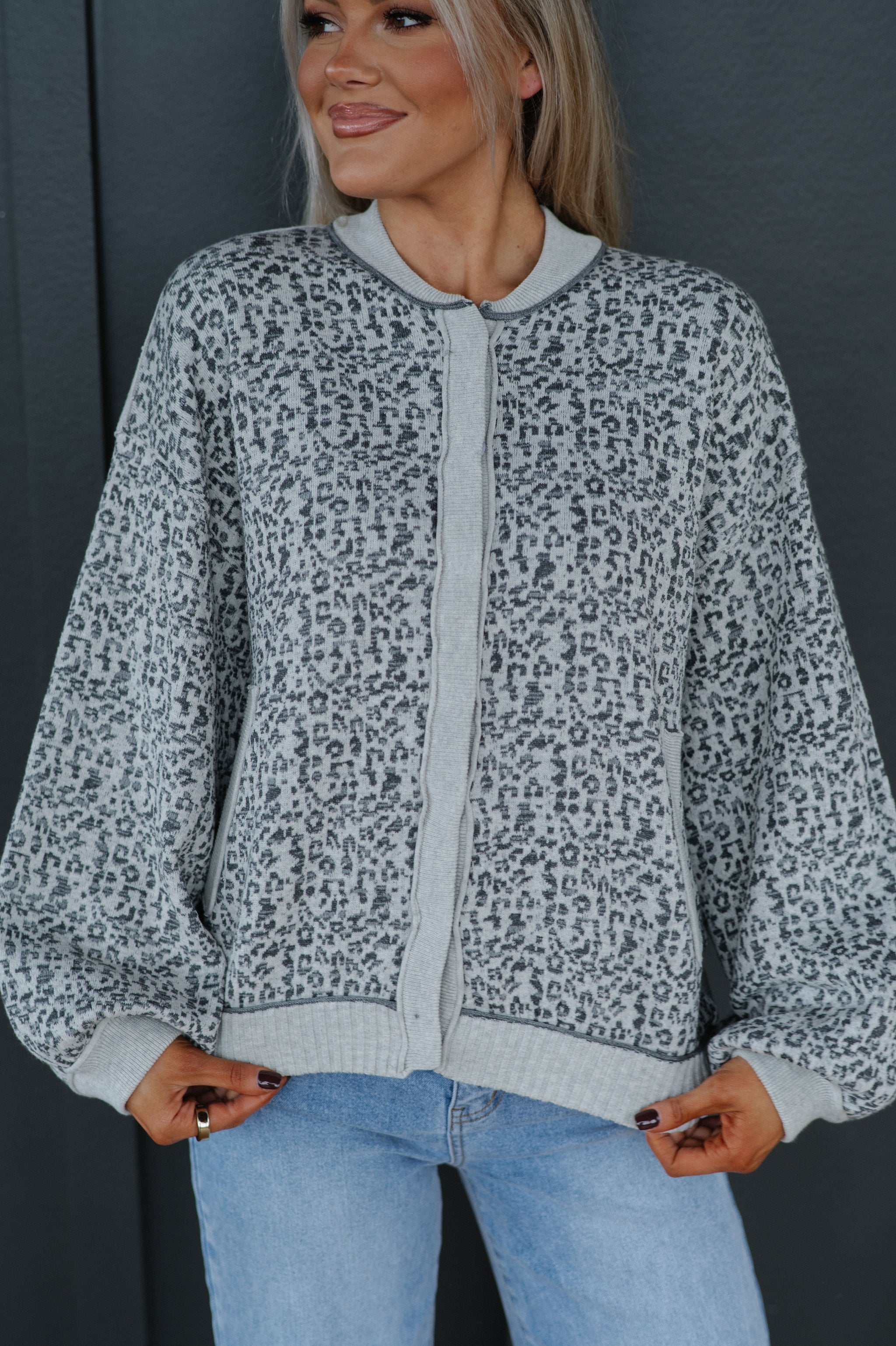 Cheetah Cardigan Sweater