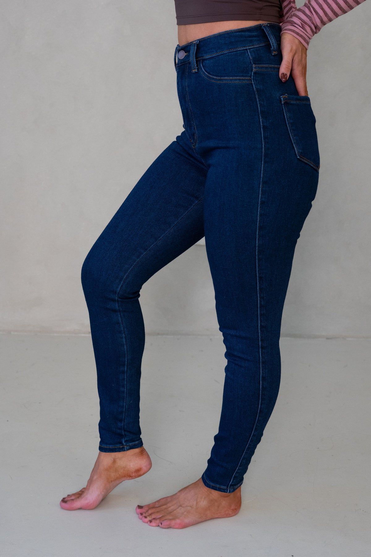 Stacy Skinny Jeans-Dark Wash