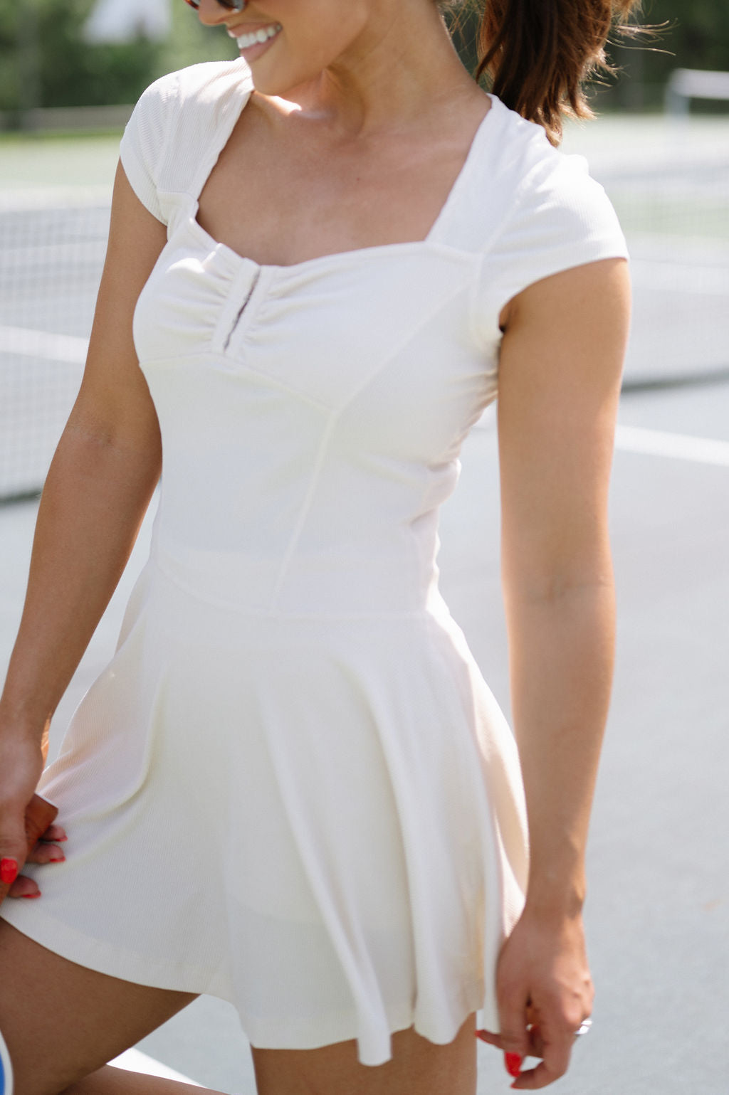 Indy Athletic Dress-Cream