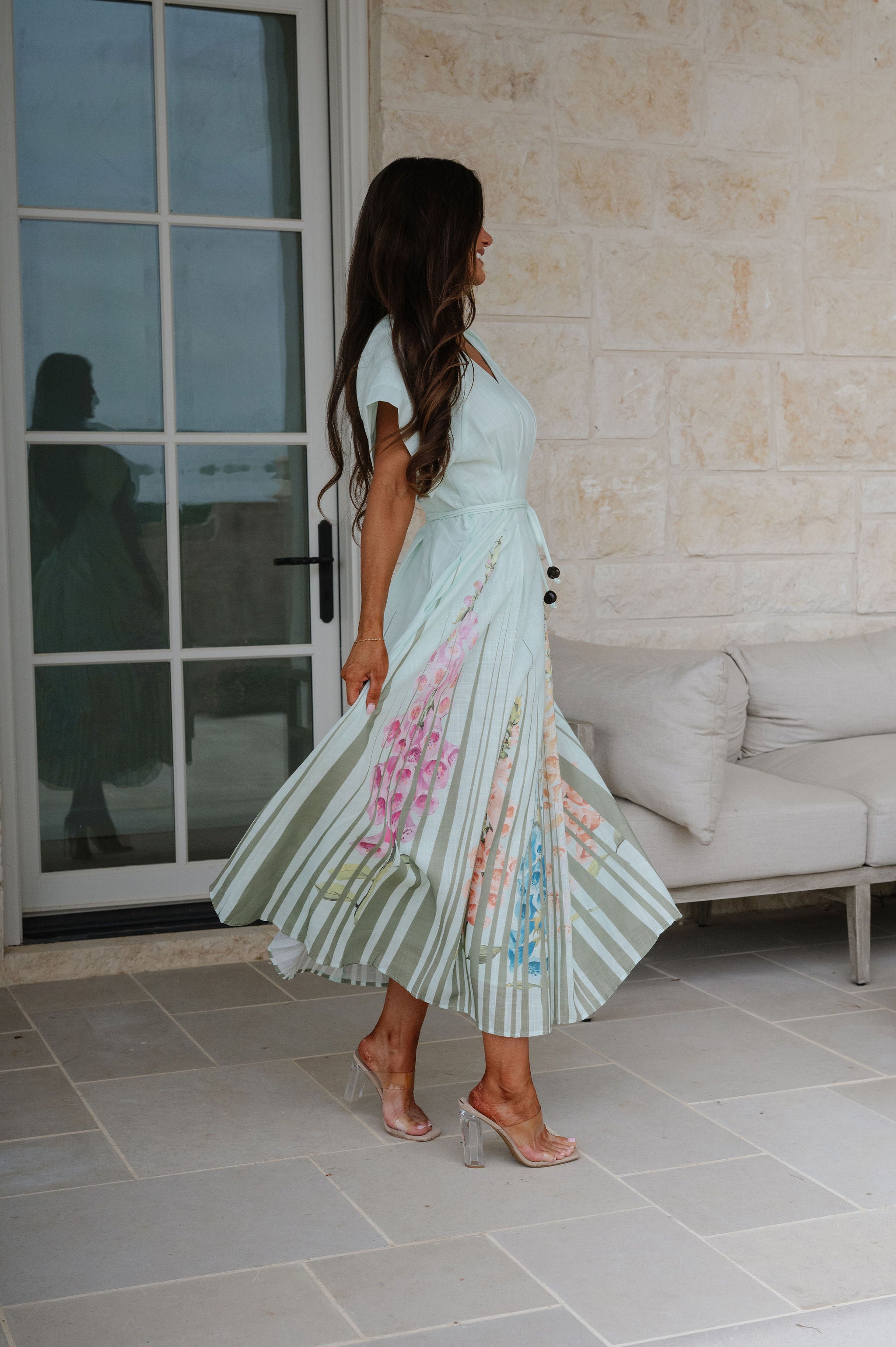 Sabrina Maxi Dress-Mint Green