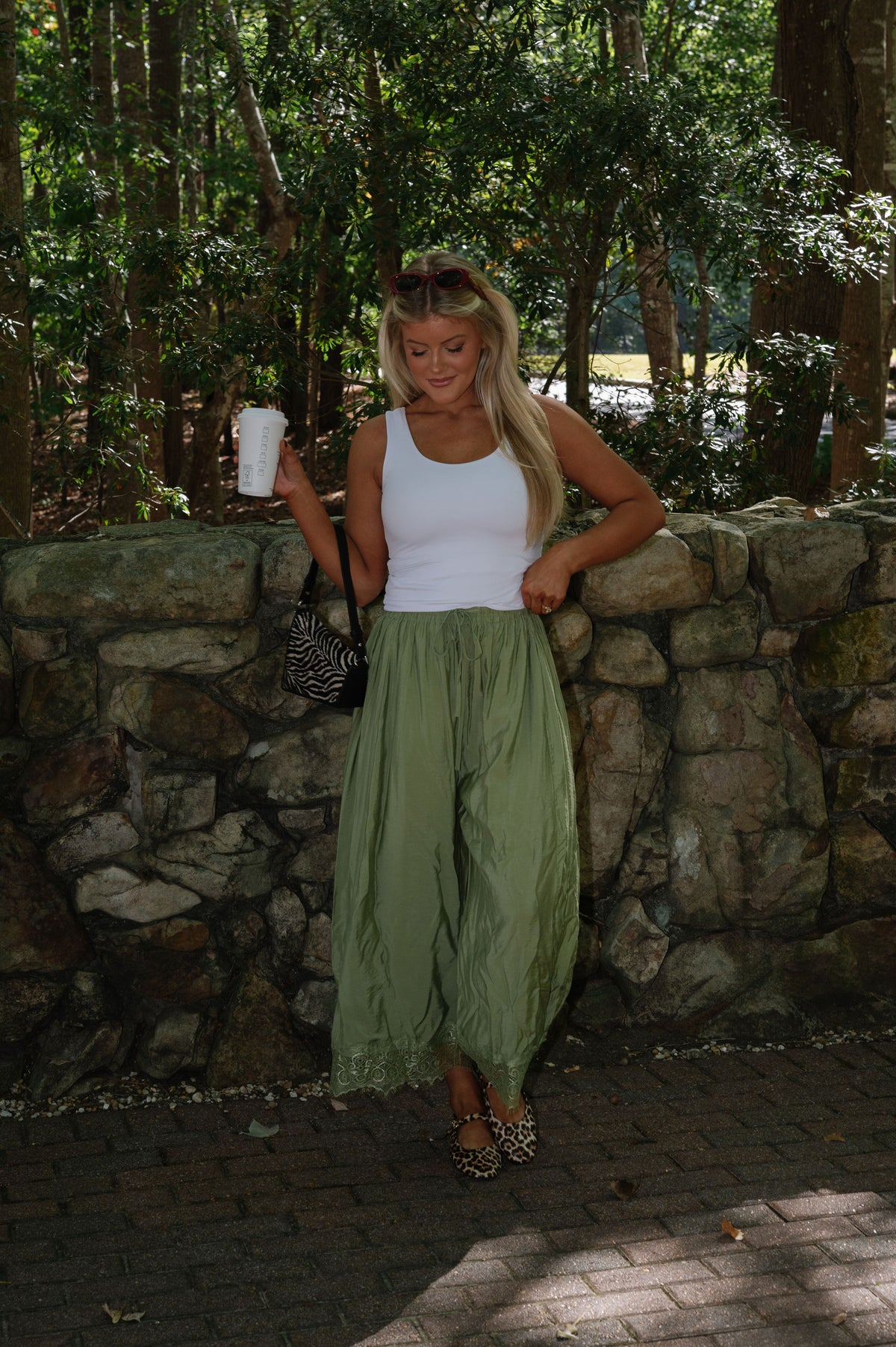 Zara Wide Leg Pants-Thyme
