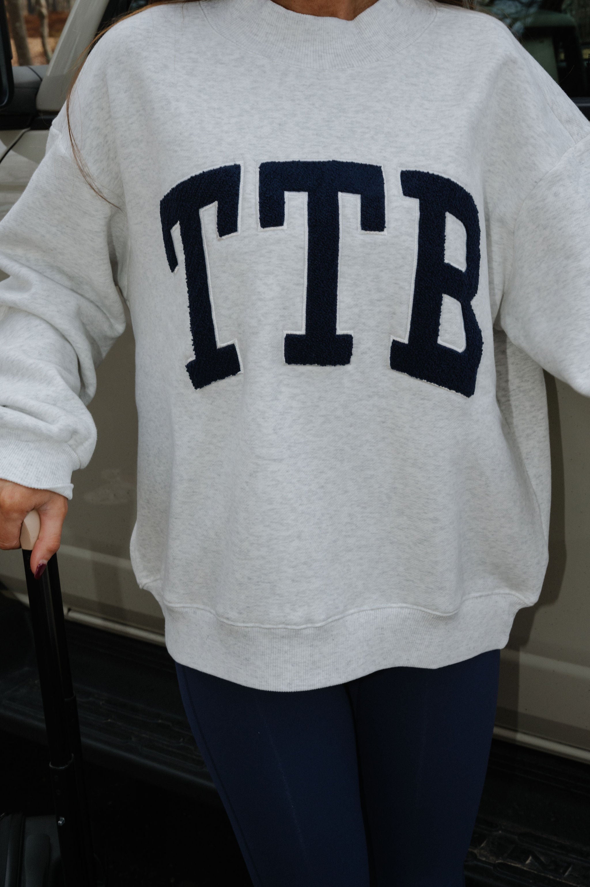 "TTB" Mockneck-Grey