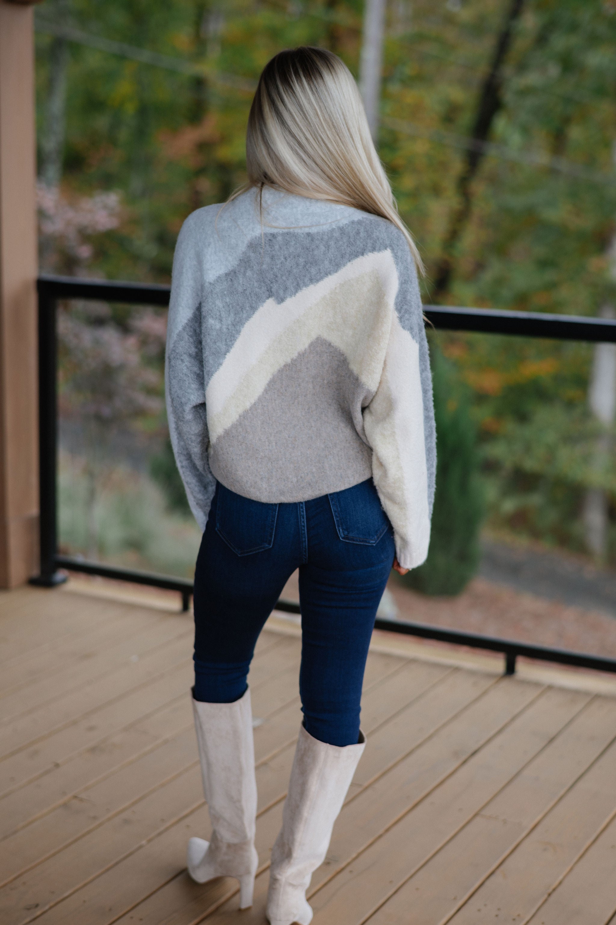Perry Sweater-Grey/Tan