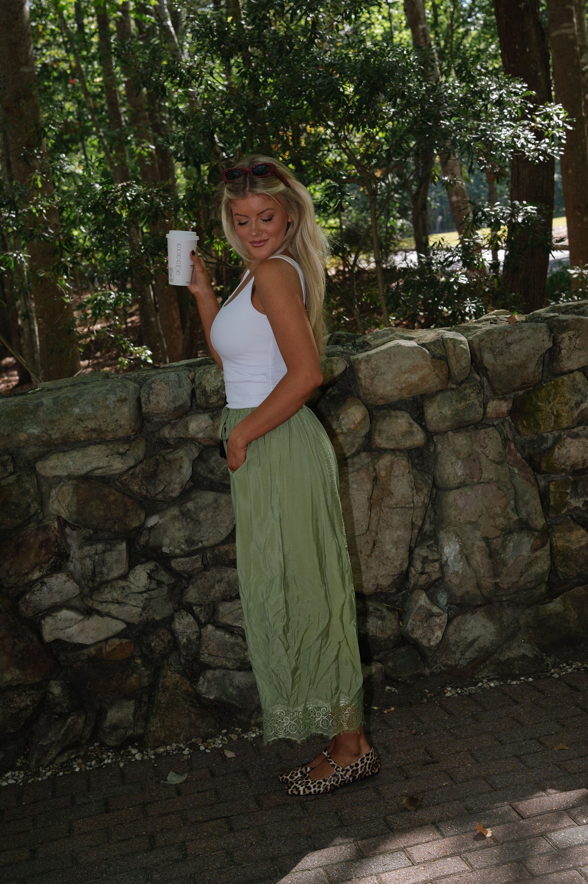 Lucy Butter Soft Tank Top-White