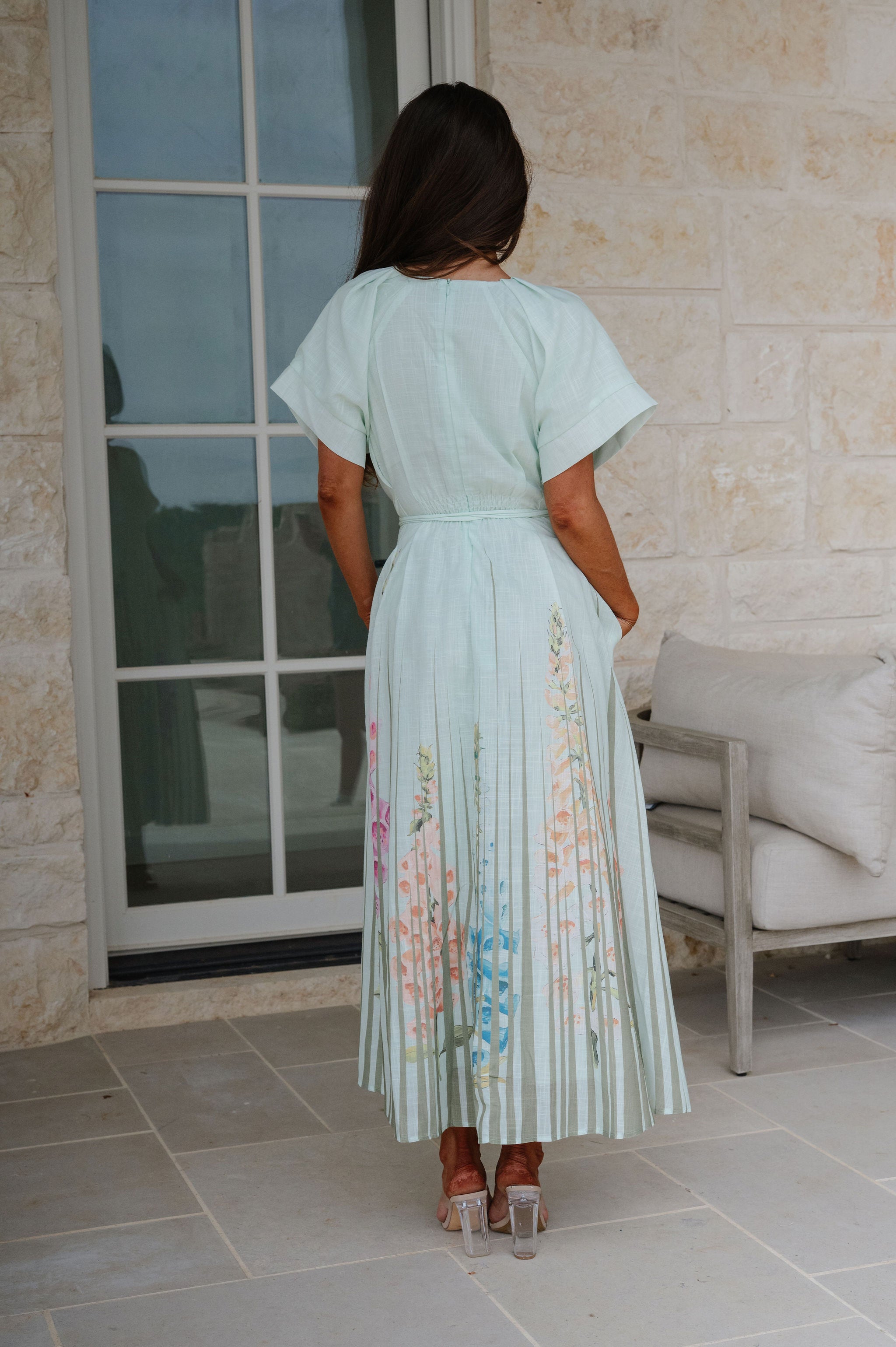 Sabrina Maxi Dress-Mint Green