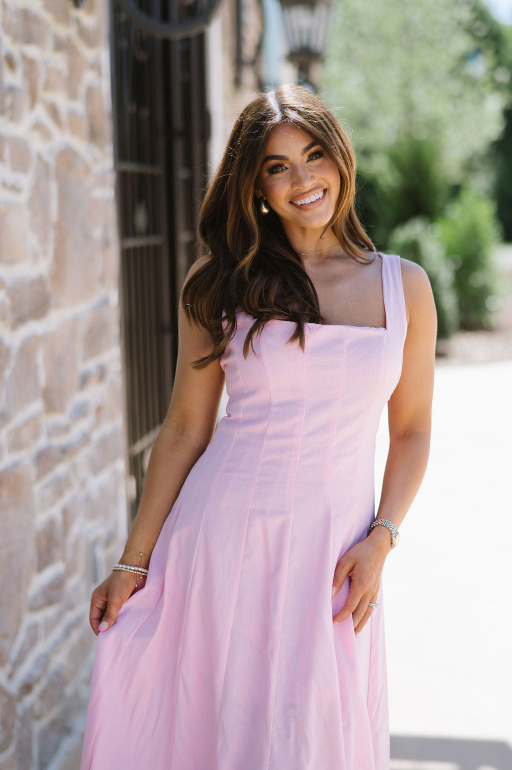 Lexie Maxi Dress-Pink