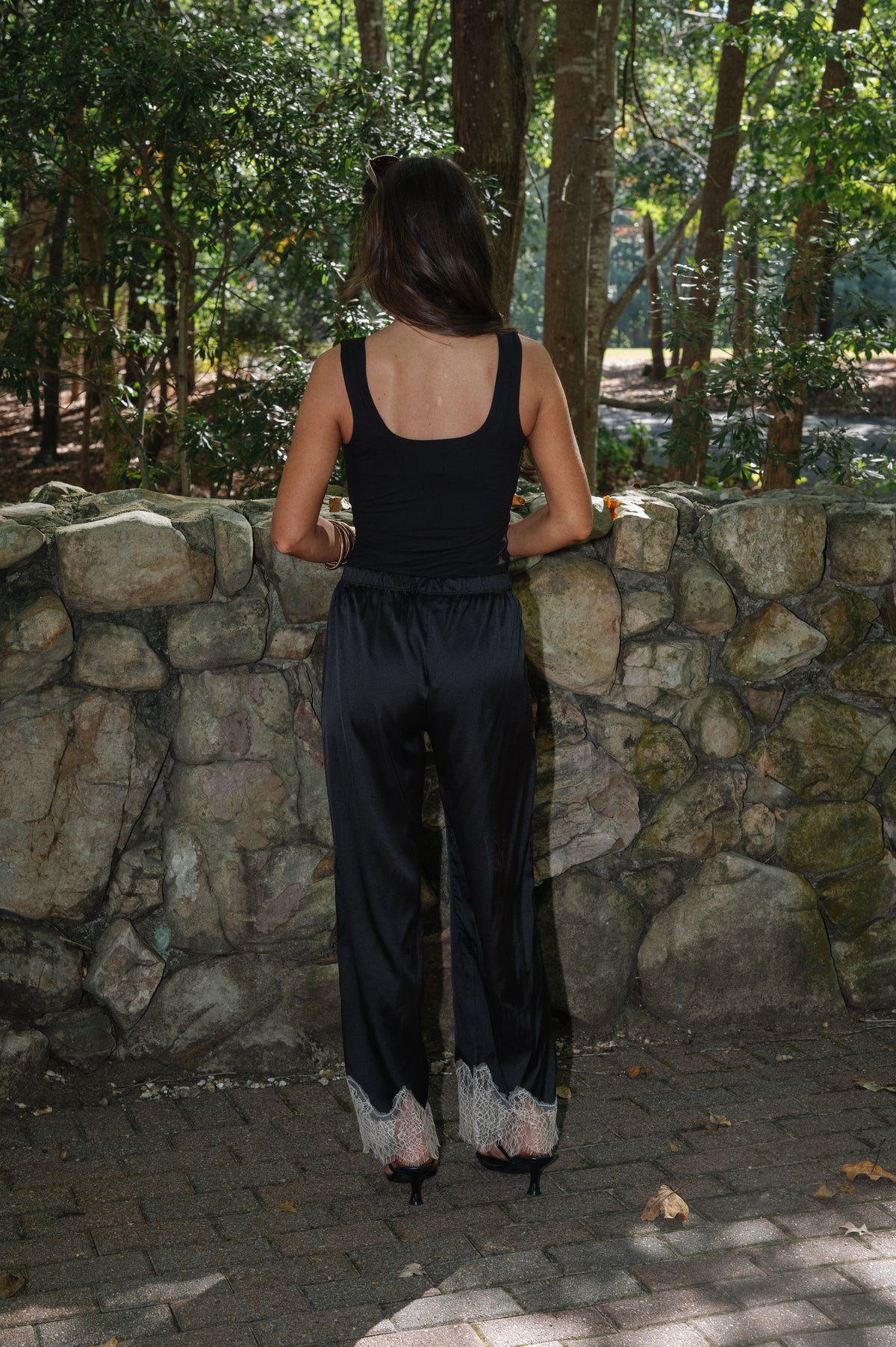 Rae Square Neckline Tank Top-Black