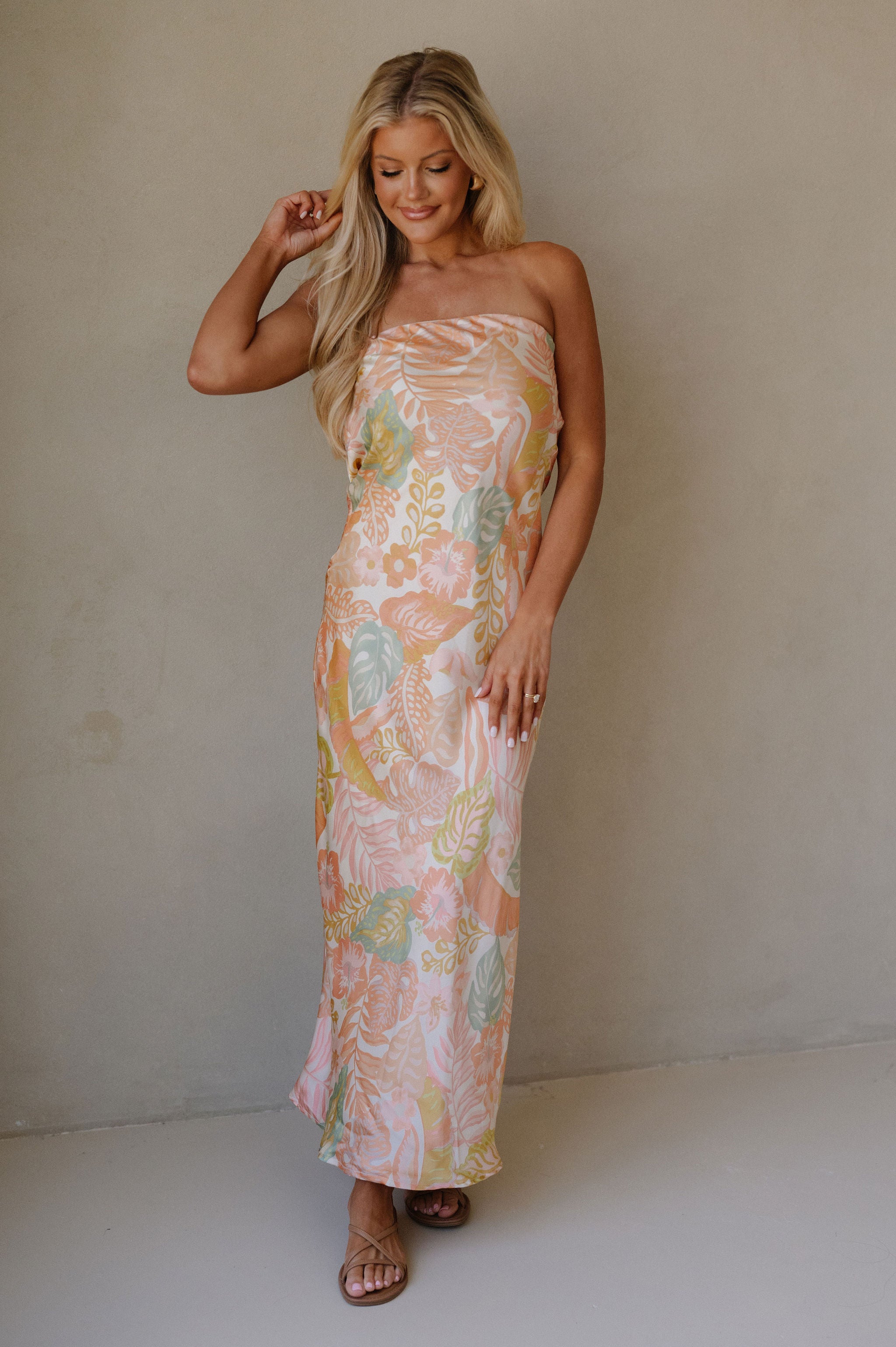 Apricot Bellini Maxi Dress