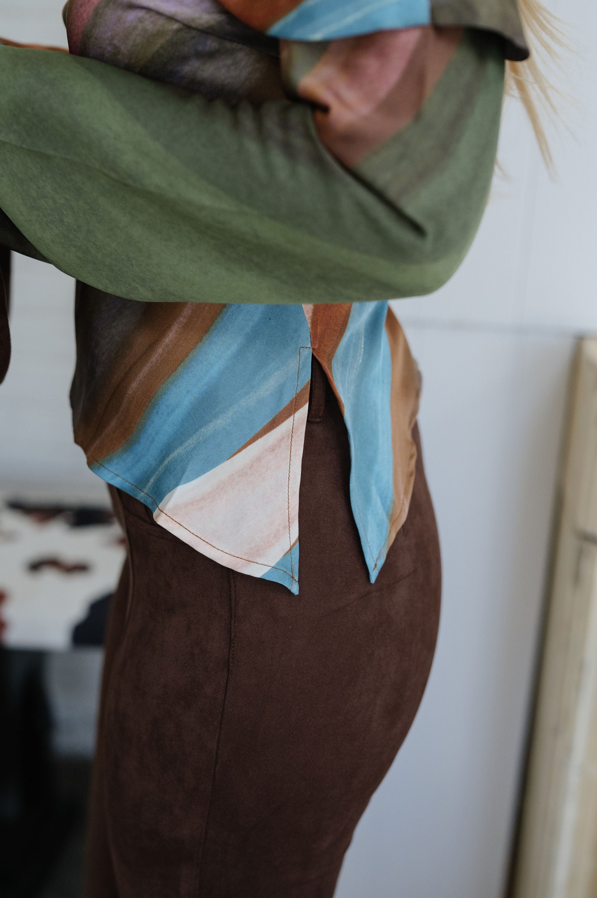 Emma OTS Asymmetrical Top-Brown Multi