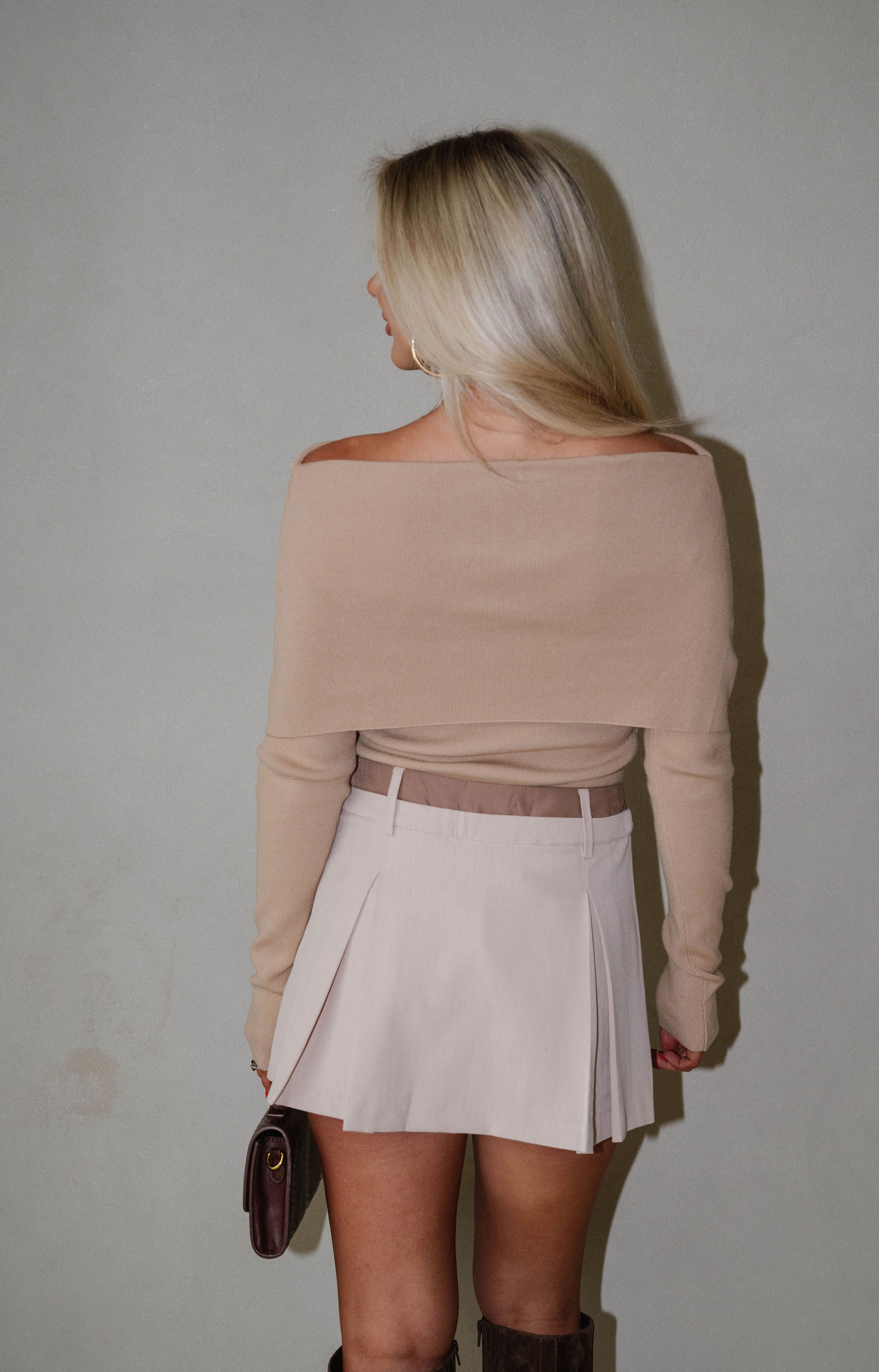 Campbell OTS Sweater- Tan