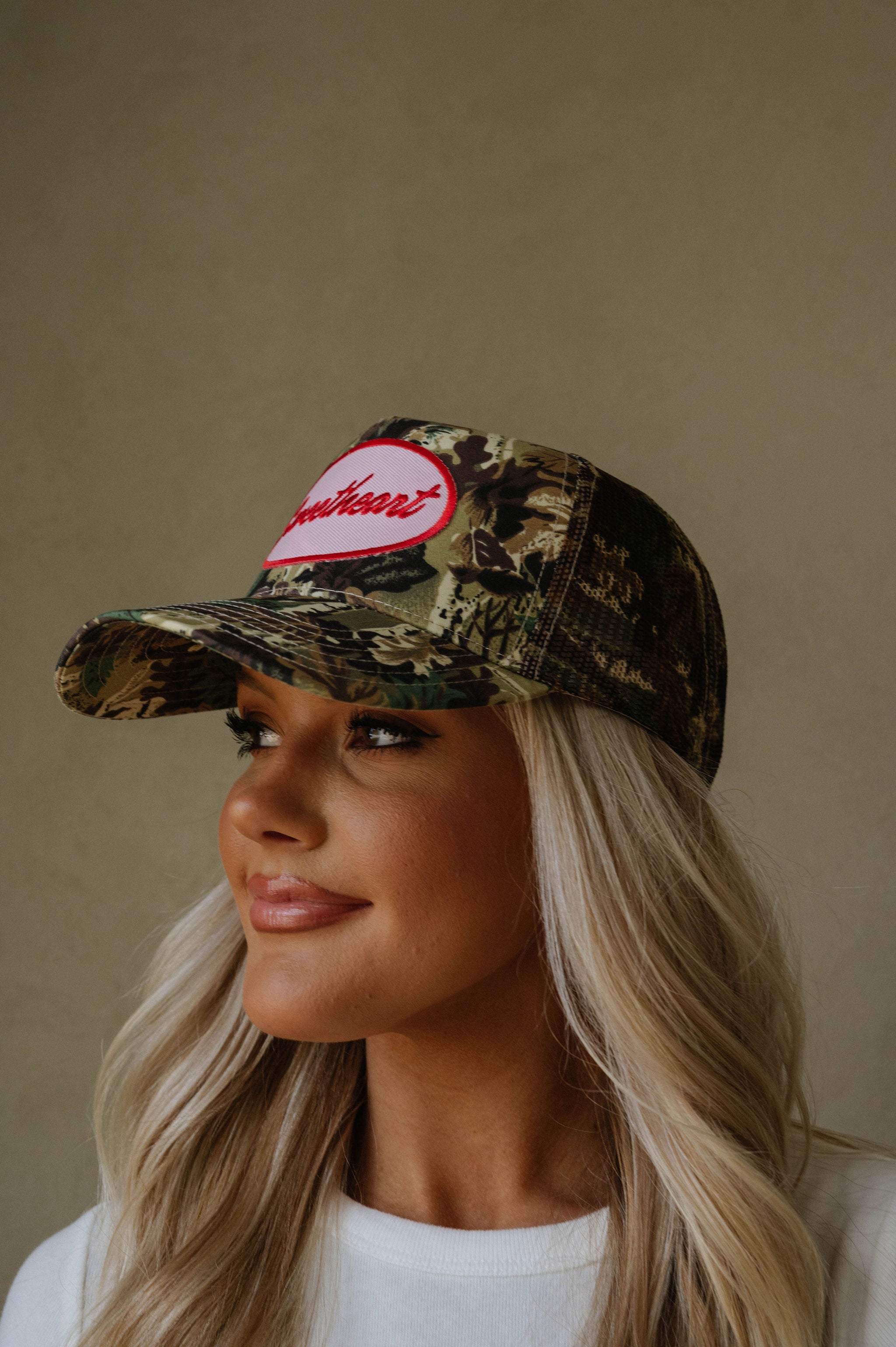 Sweetheart Camo Vintage Trucker Hat