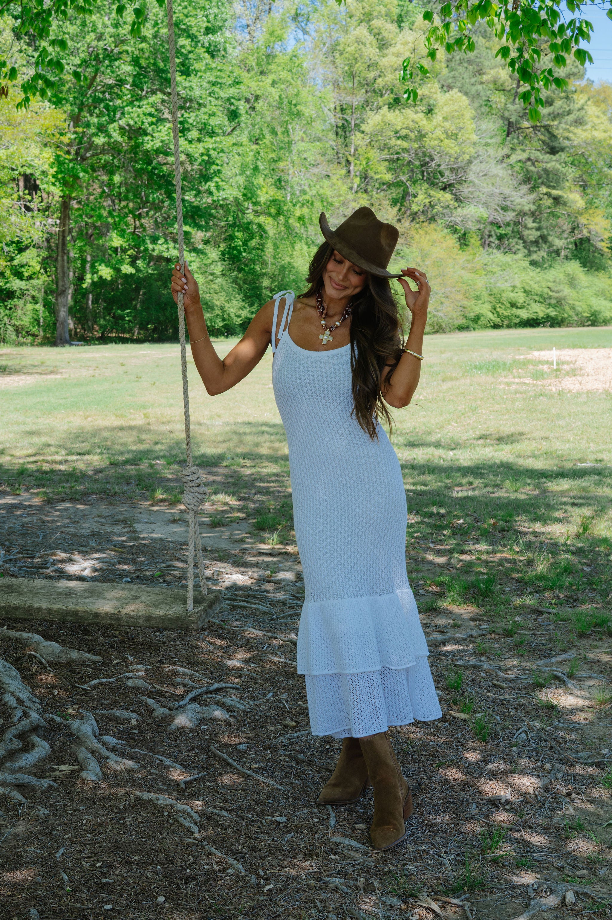 Tulum Knit Dress-Off White