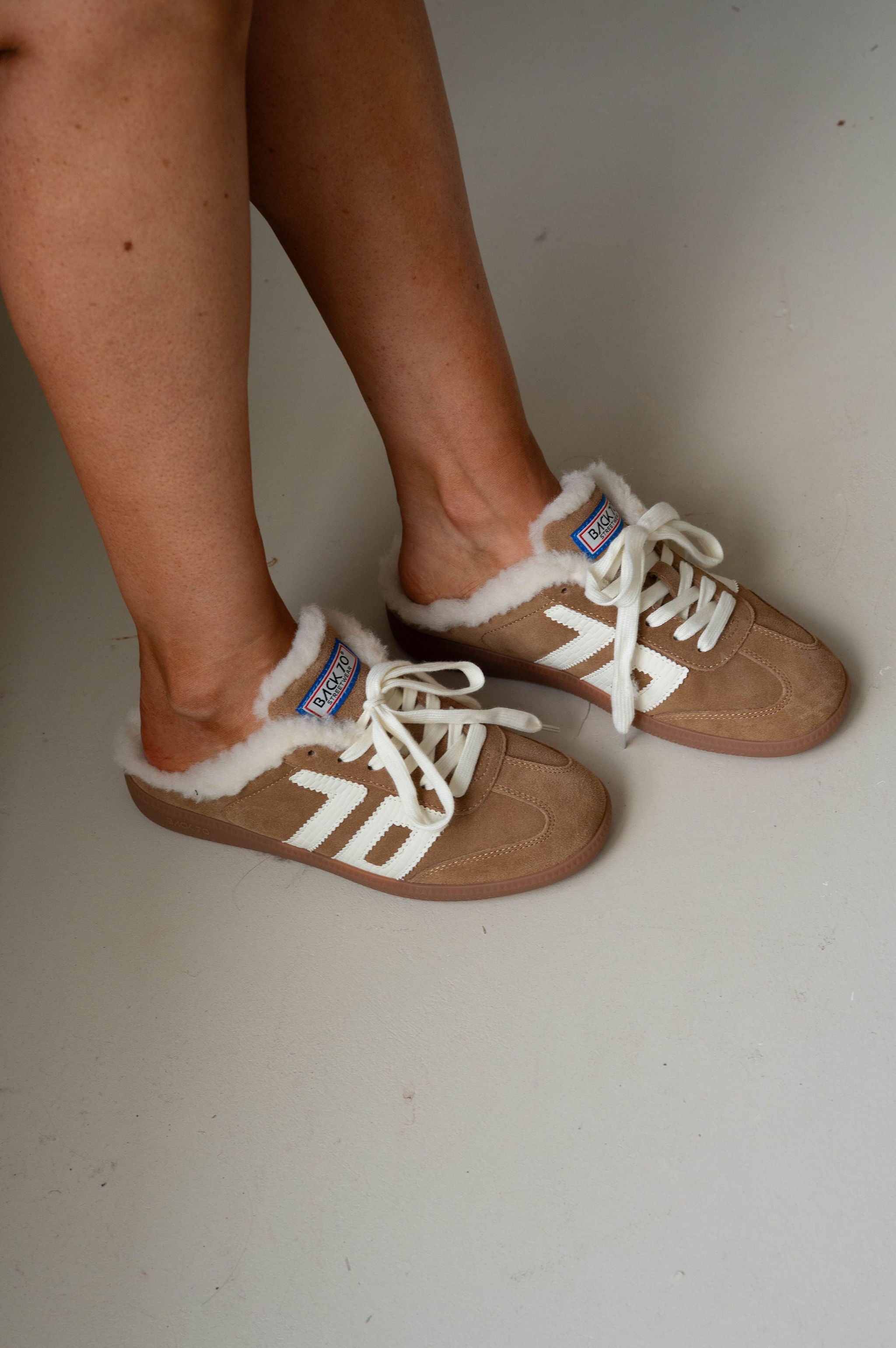 Back70 Easter Sherpa Sneaker-Tobacco