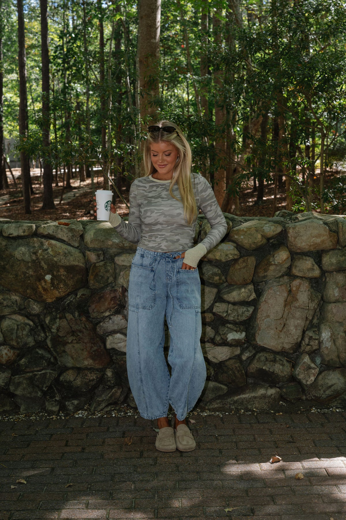 Camo Long Sleeve Top