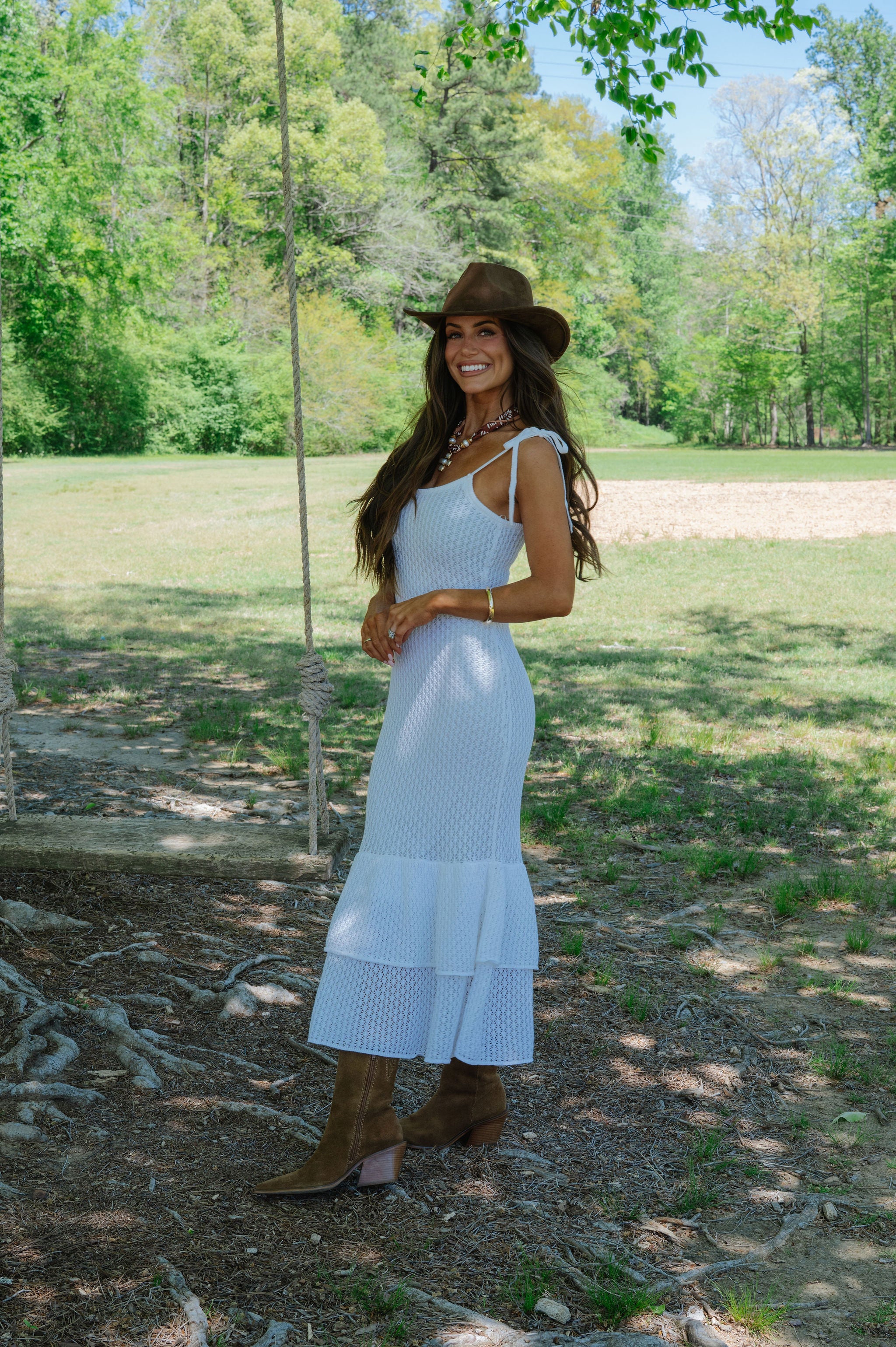 Tulum Knit Dress-Off White