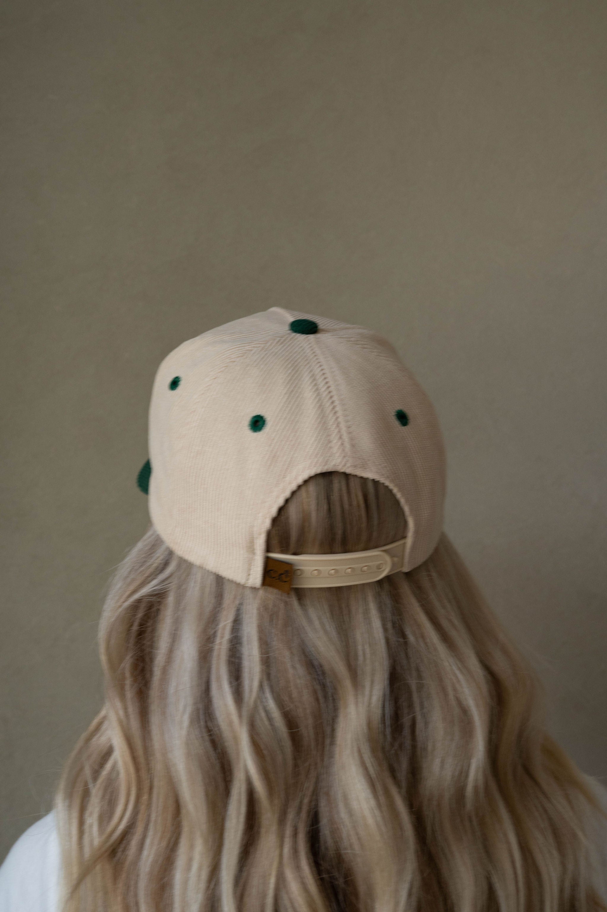"American Honey" Corduroy Hat-Green