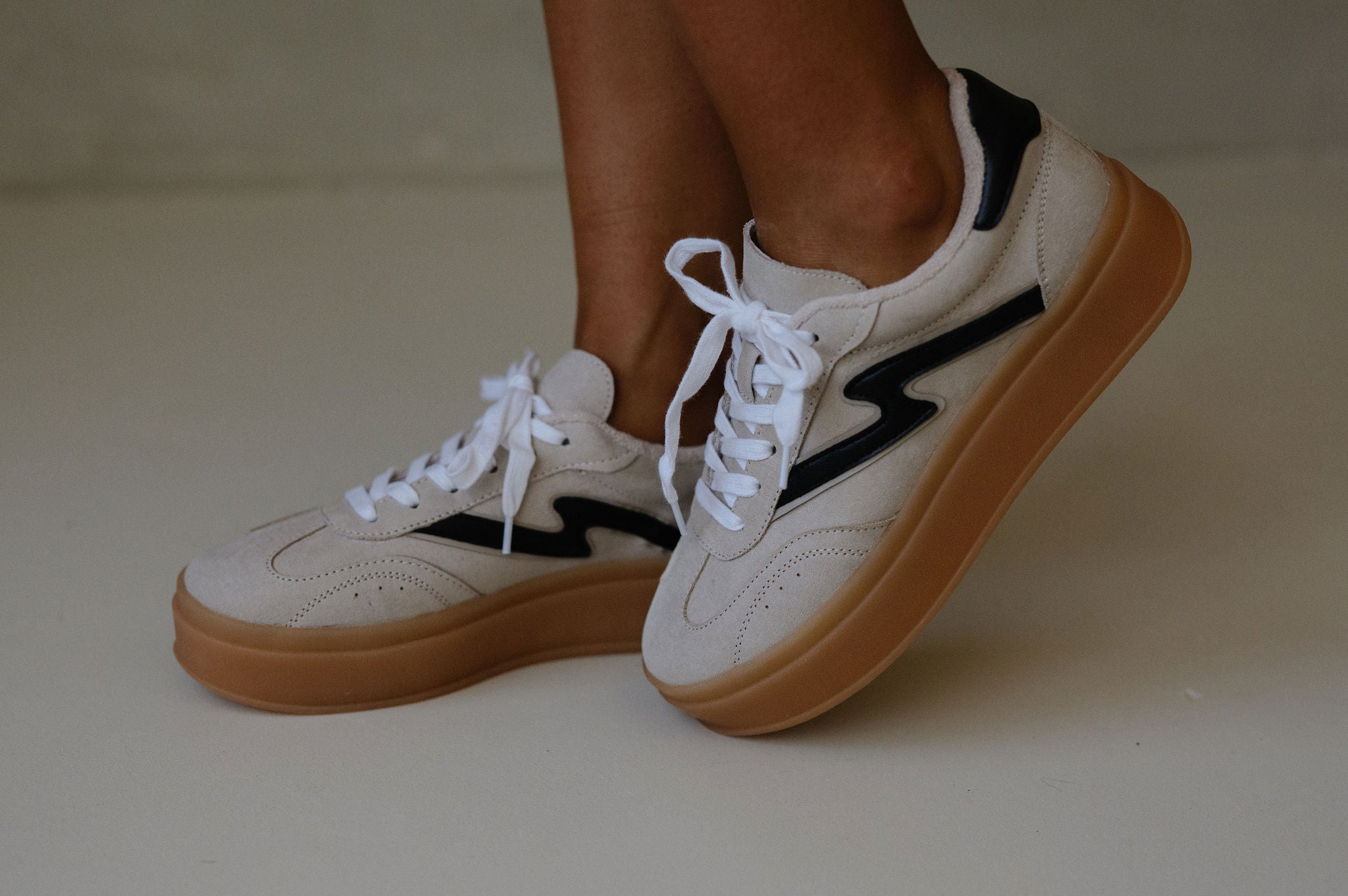 Mightty Platform Sneaker-Taupe Multi