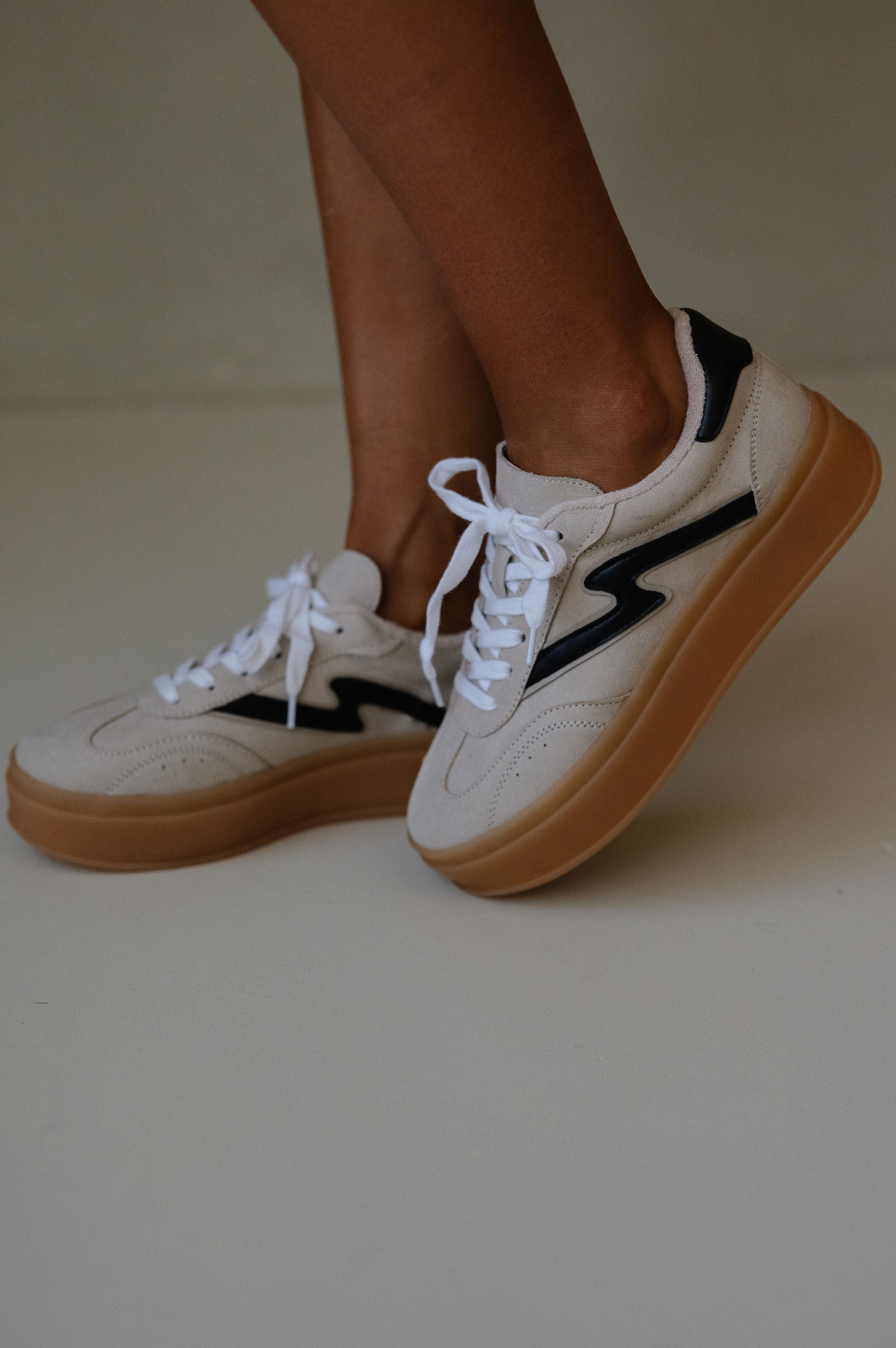 Mightty Platform Sneaker-Taupe Multi