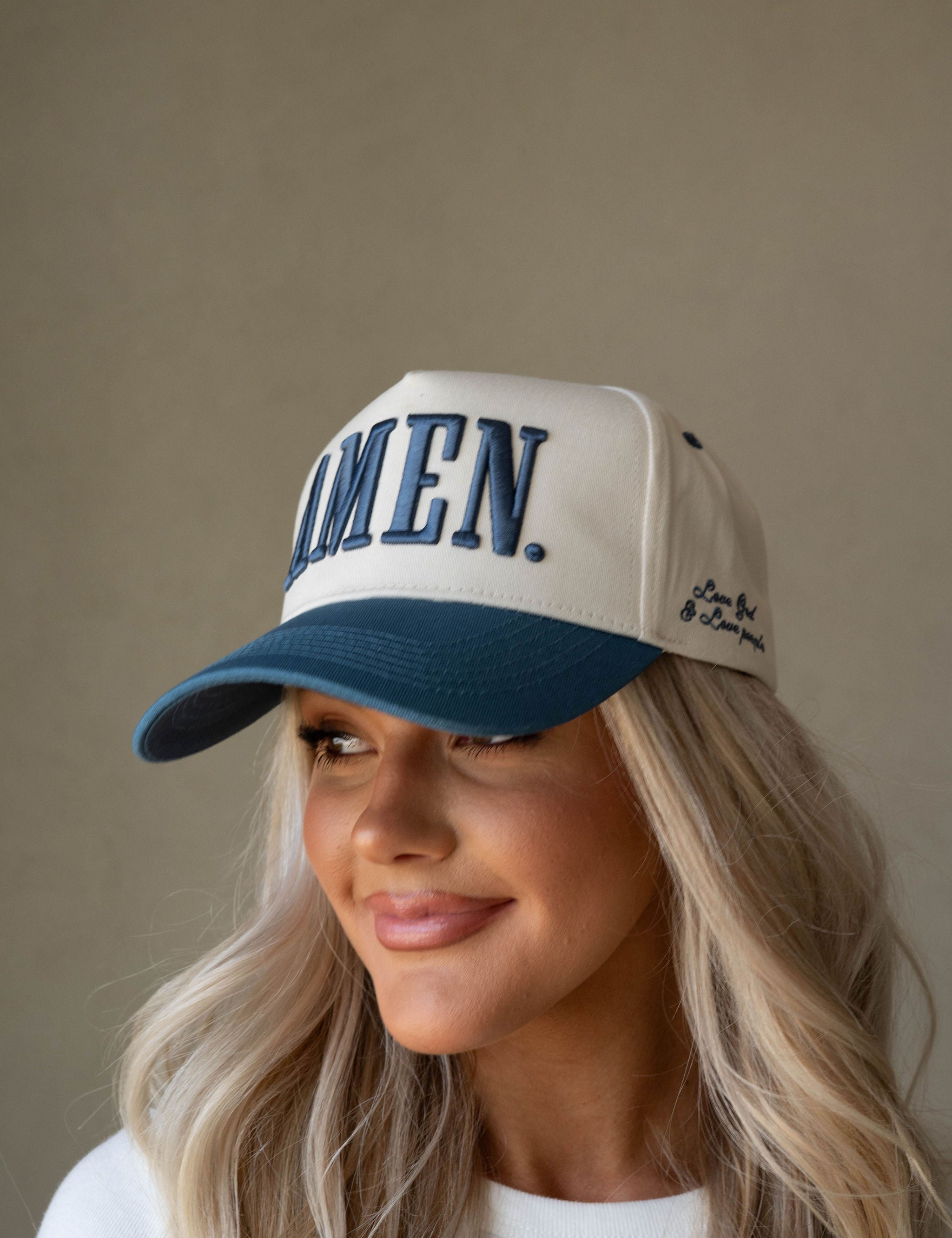 "AMEN" Trucker Hat-Slate Blue