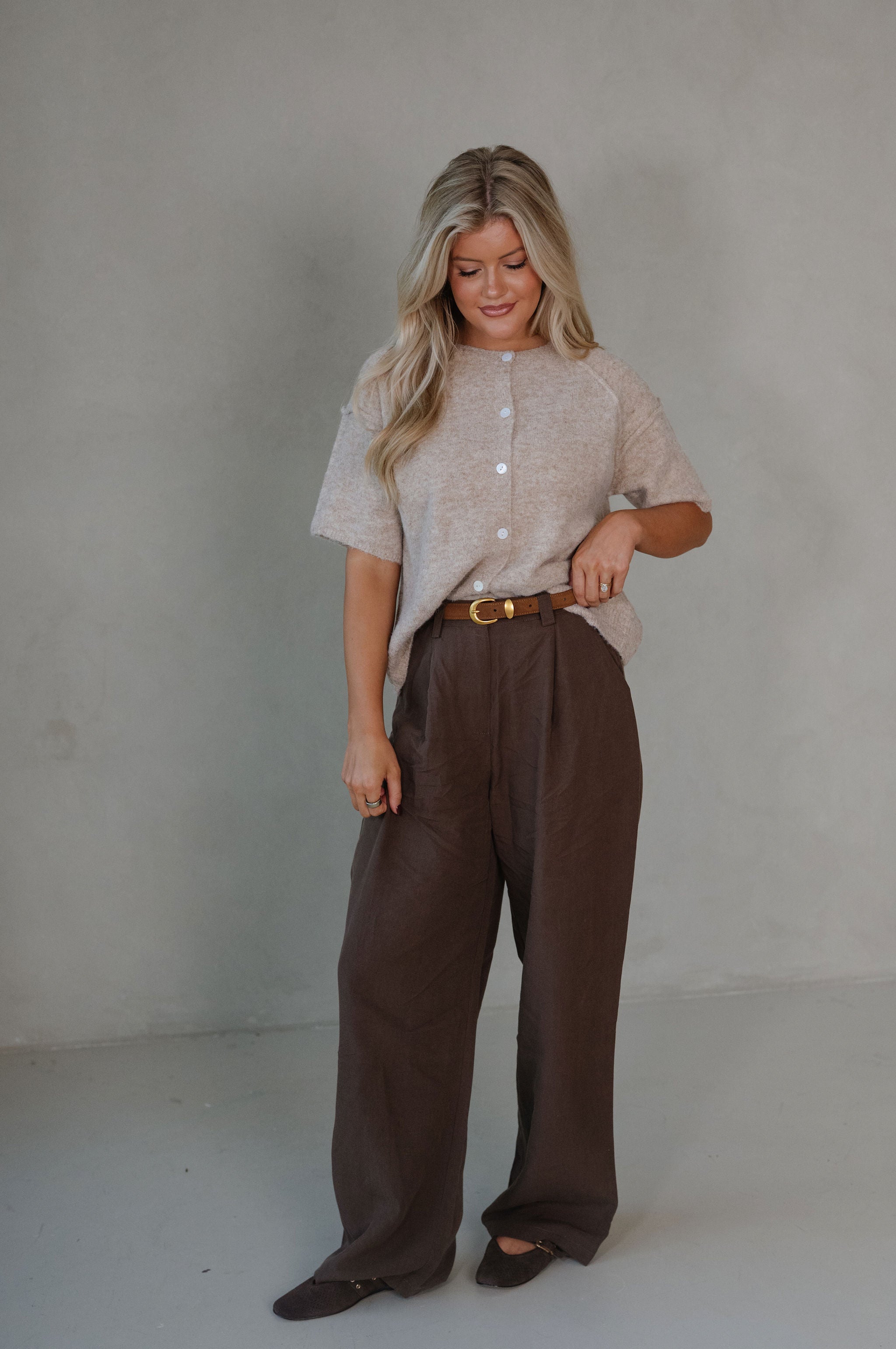 Wrenley Trouser Pant-Brown