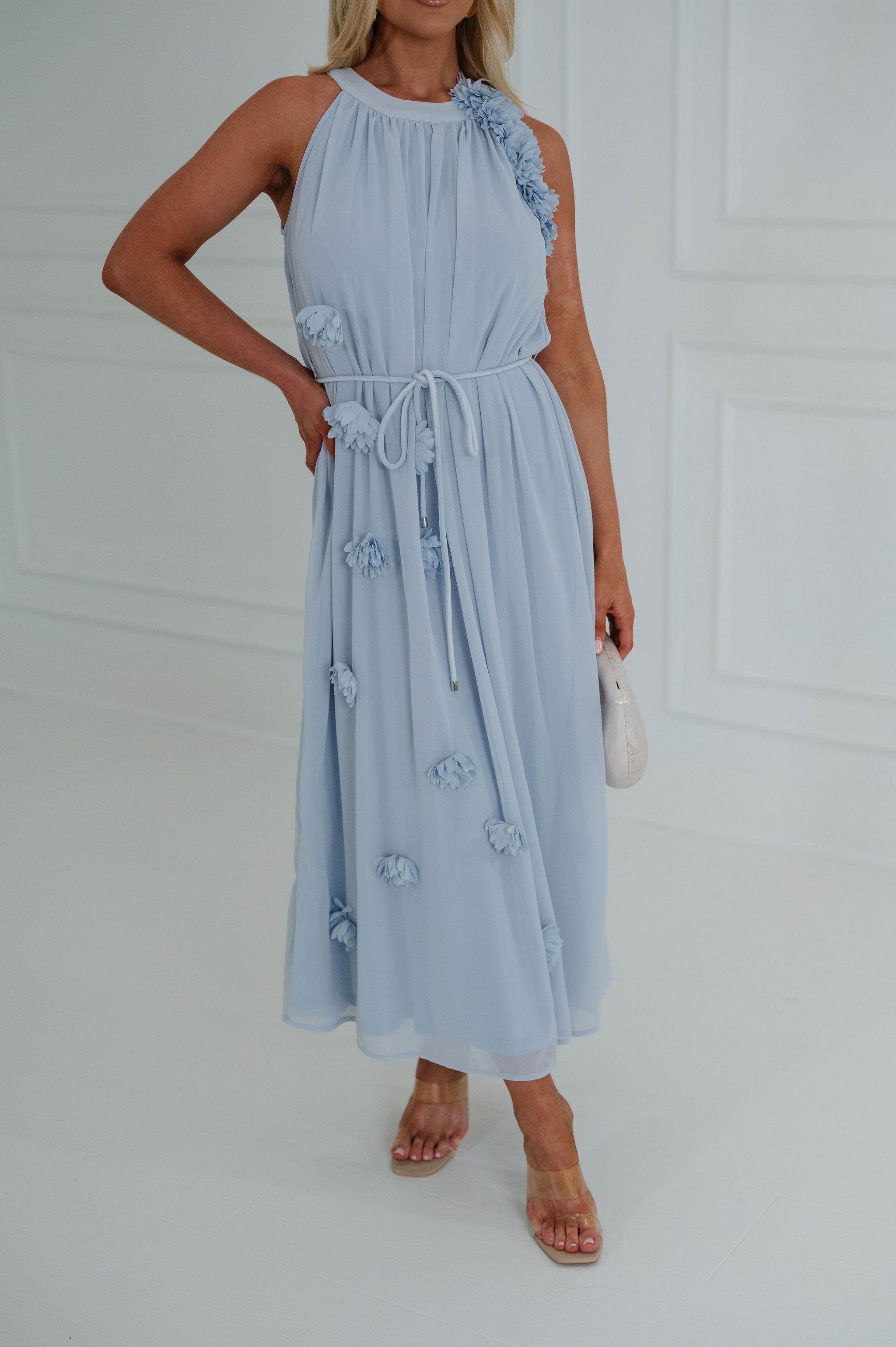 Diane Maxi Dress-Baby Blue