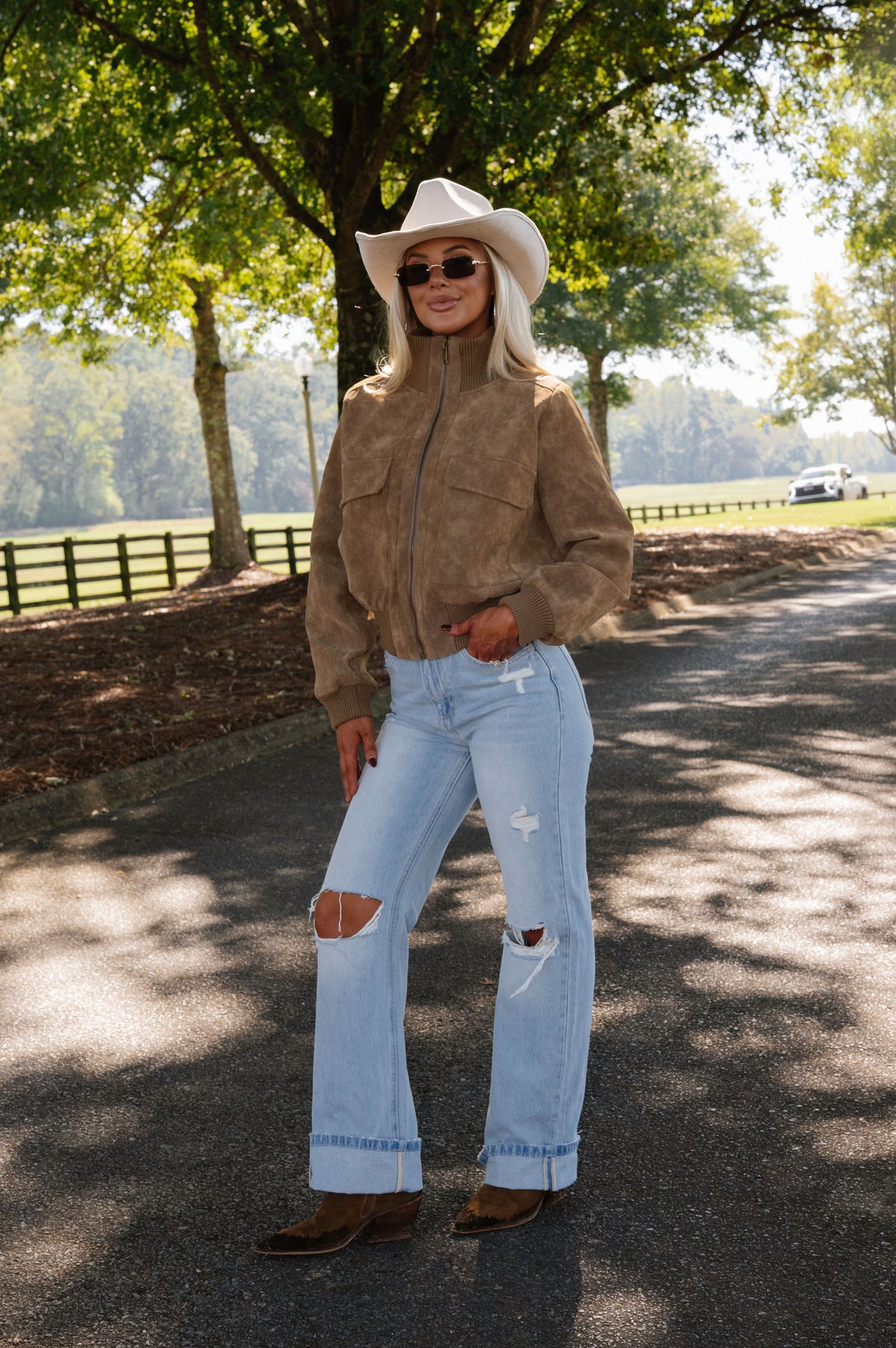 Amber Collared Jacket-Mocha