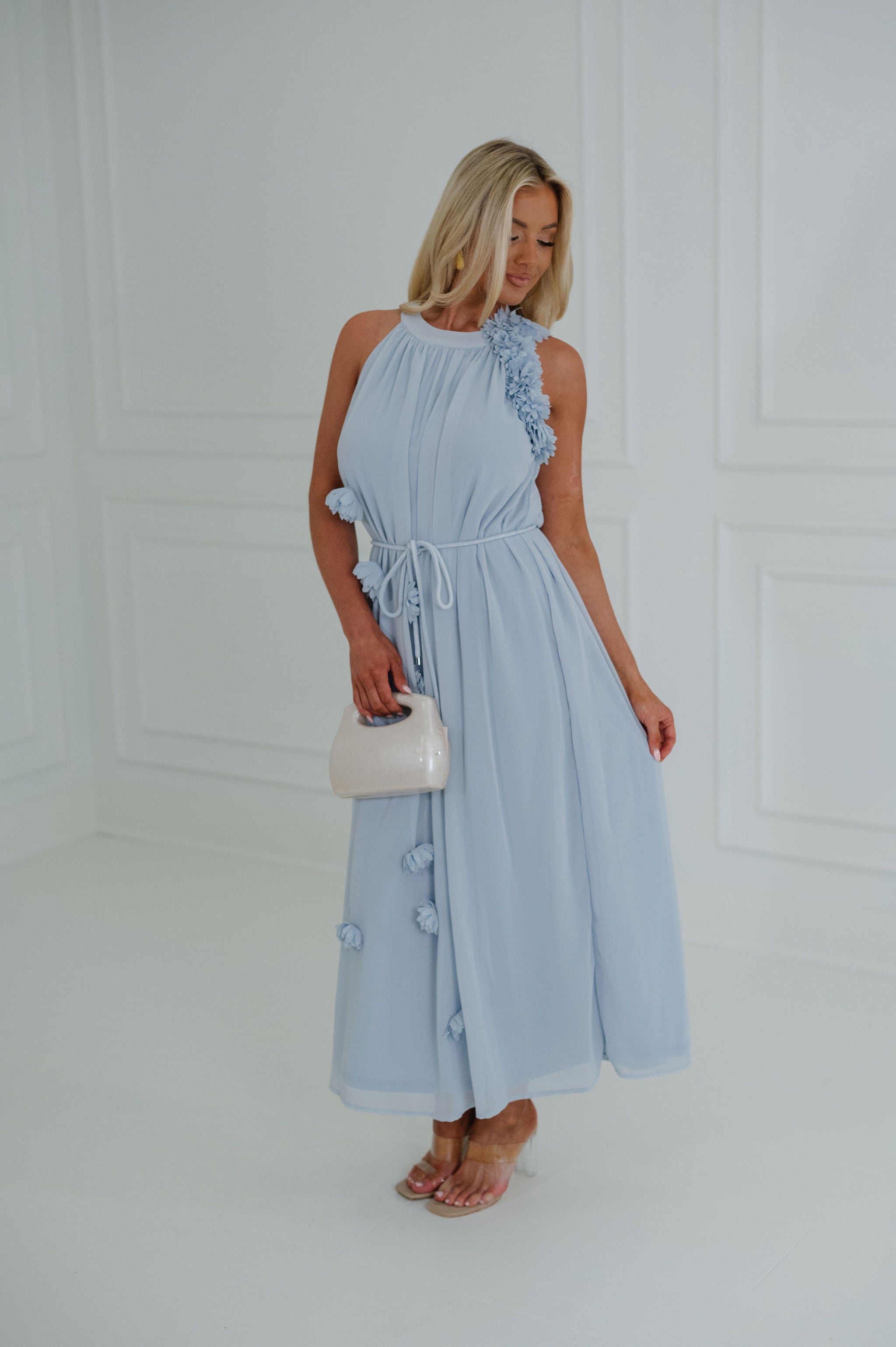 Diane Maxi Dress-Baby Blue