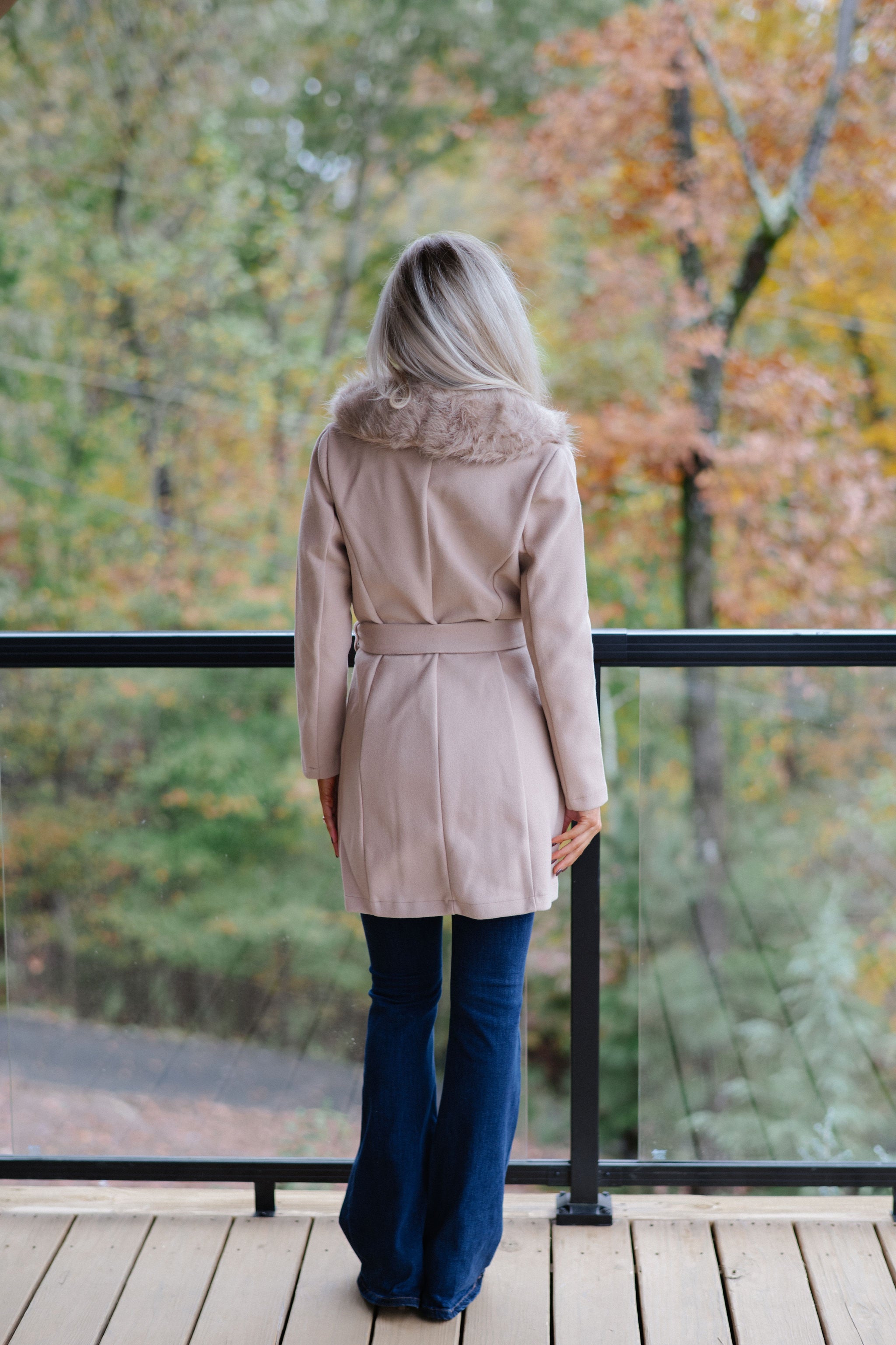 Isla Belted Coat-Taupe