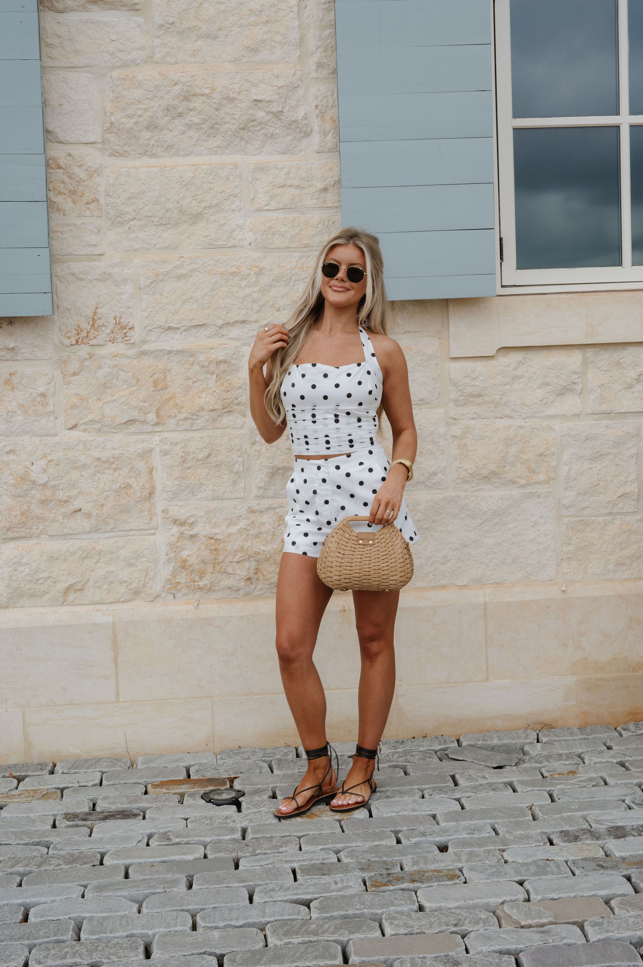 Shelby Shorts Set-Off White/Black