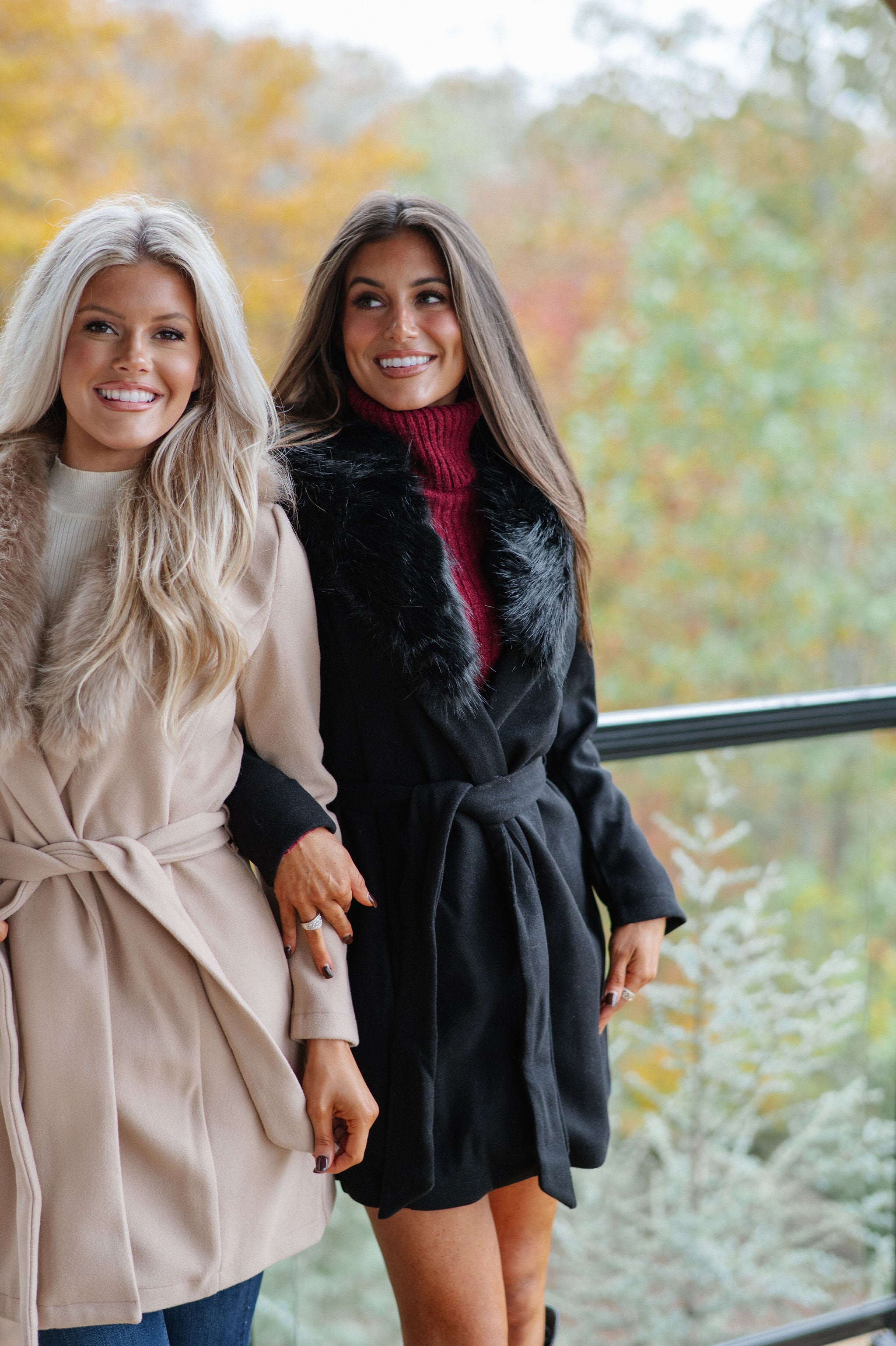 Isla Belted Coat-Black