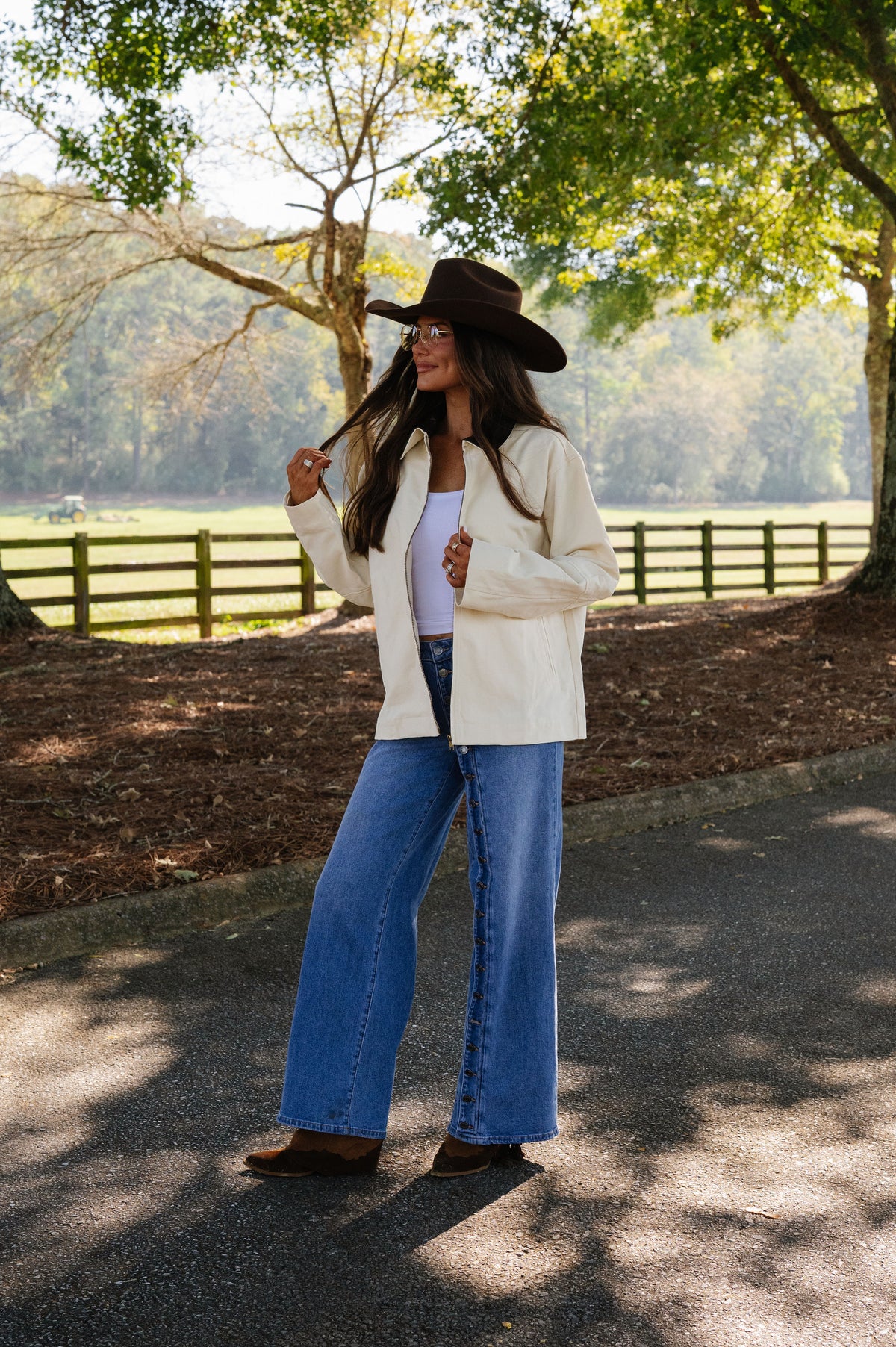 Theo Barn Jacket-Cream