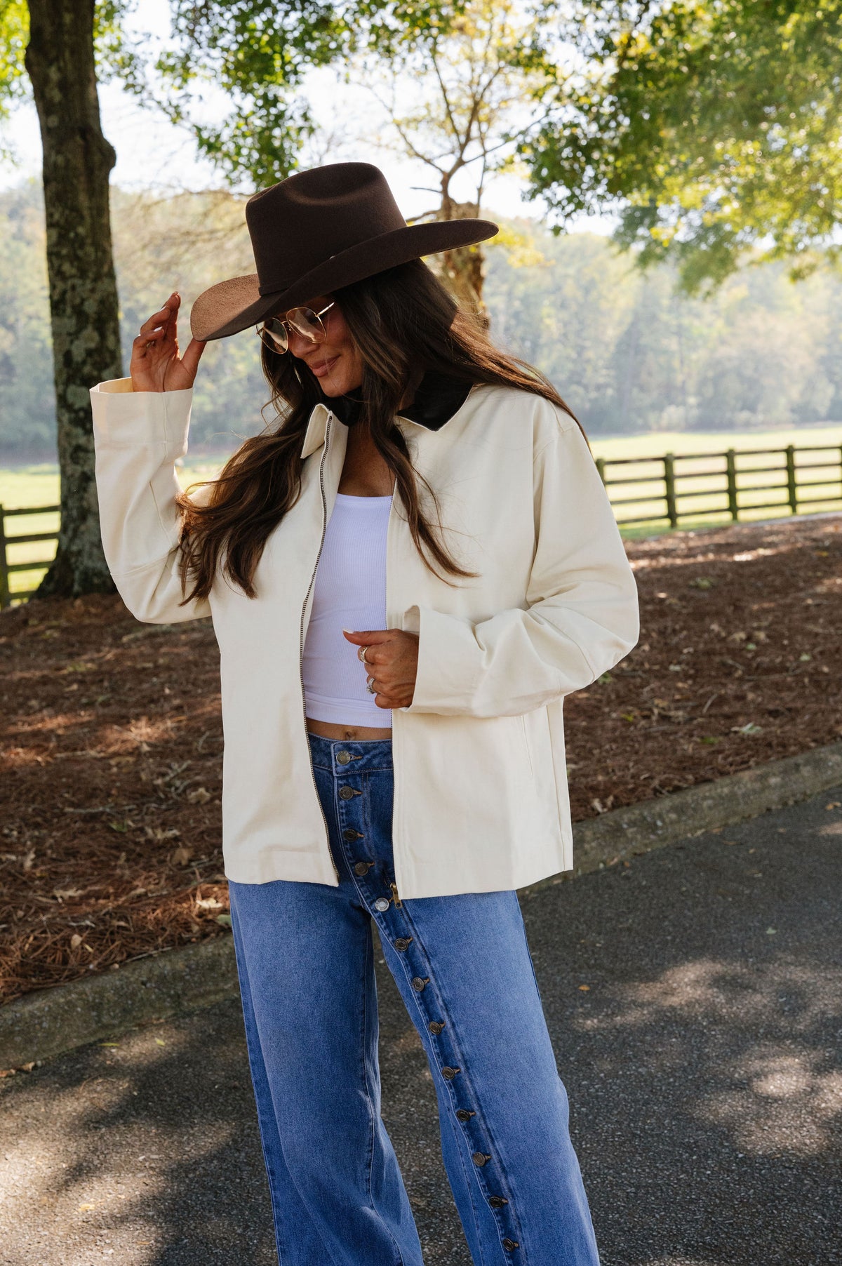 Theo Barn Jacket-Cream