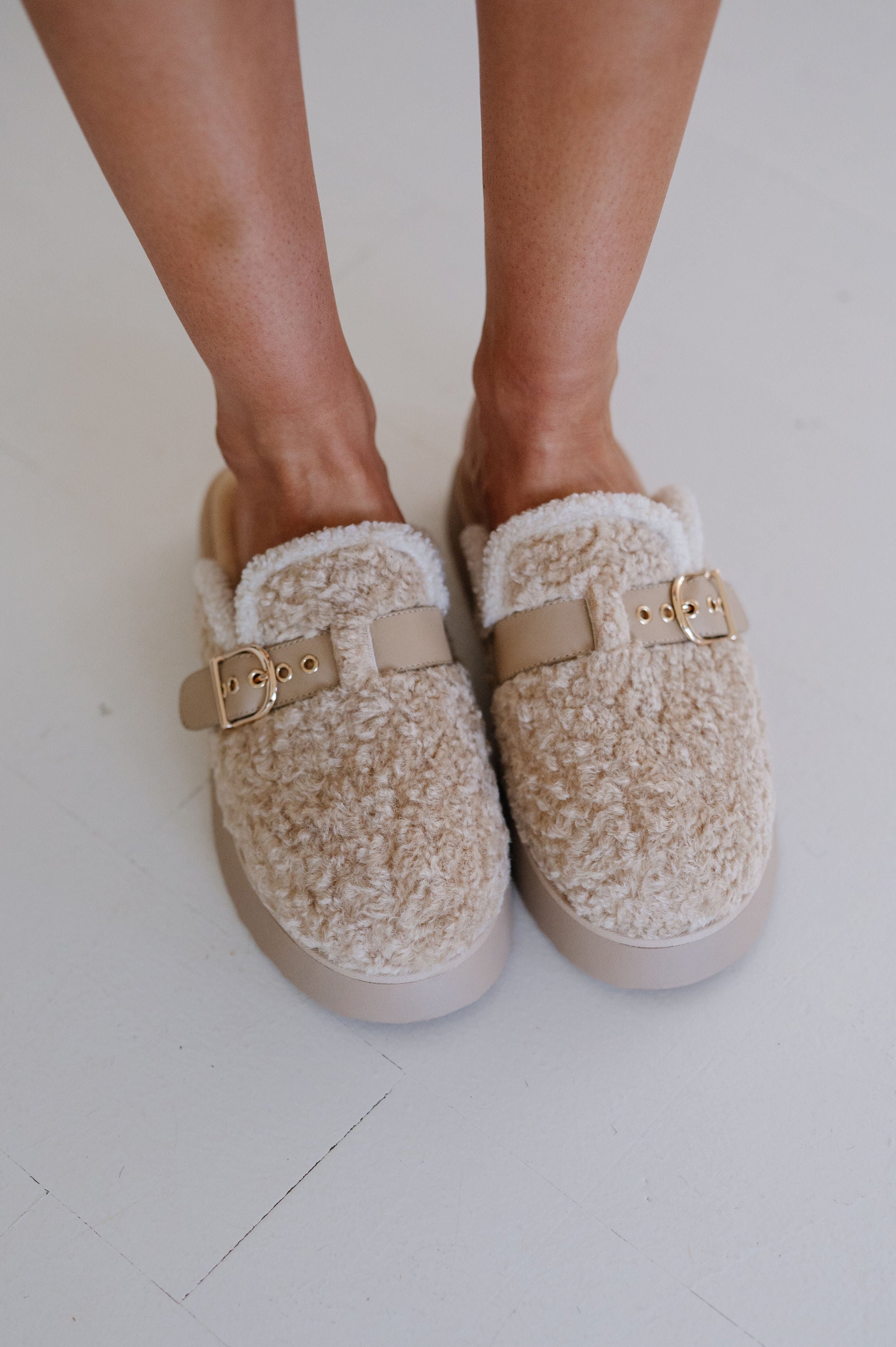 Sugary Buckle Clog-Natural