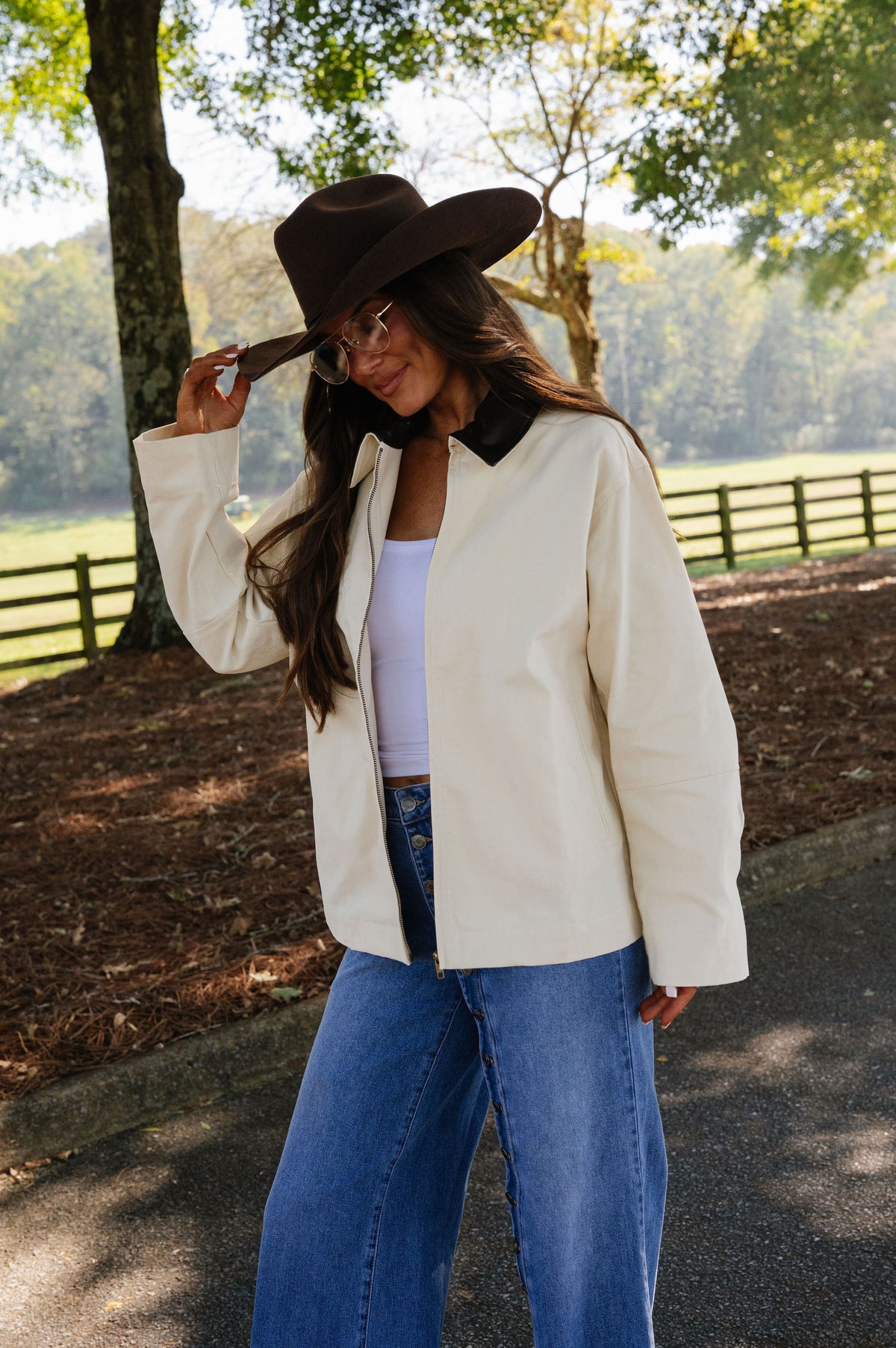 Theo Barn Jacket-Cream