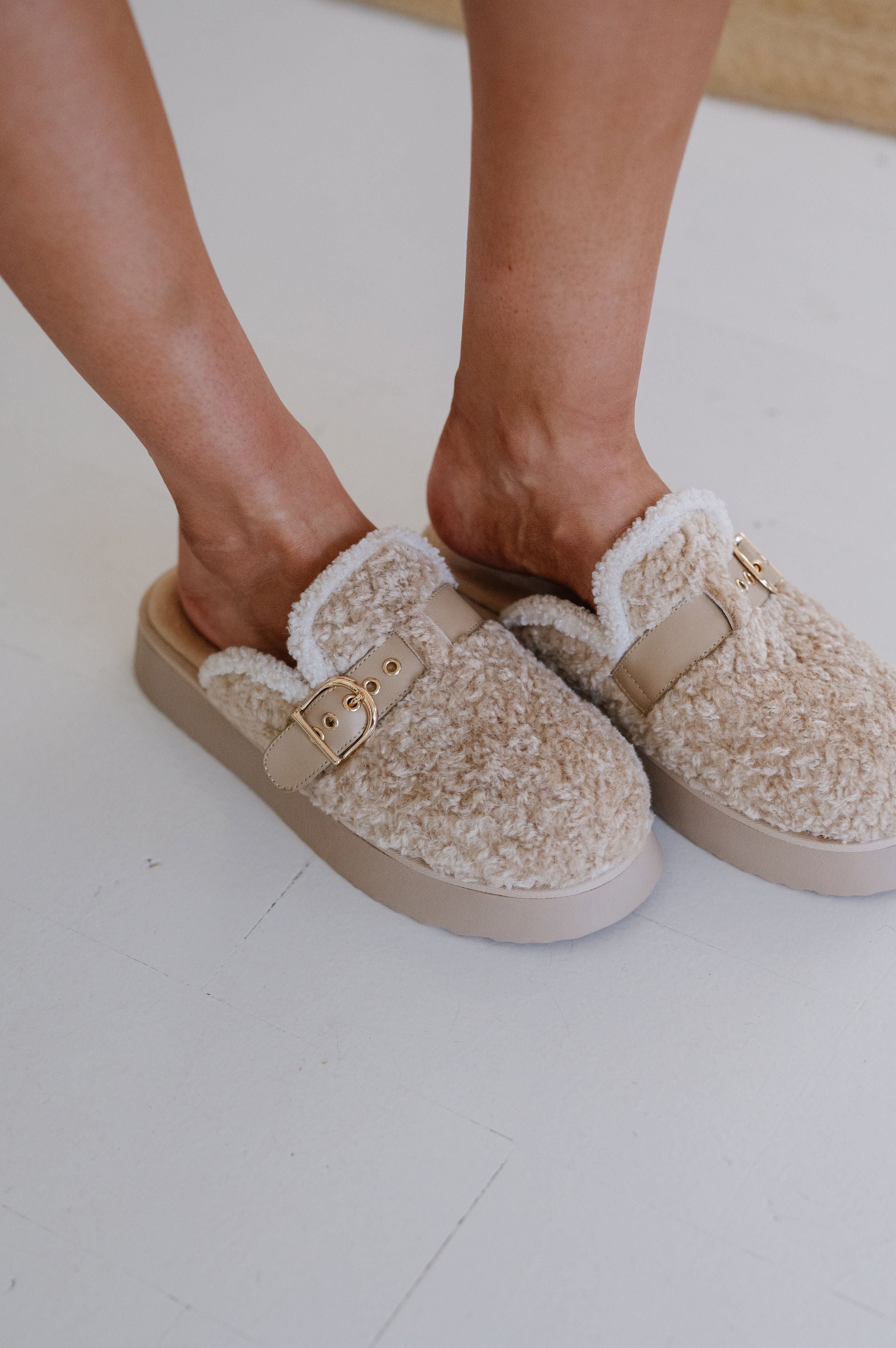 Sugary Buckle Clog-Natural