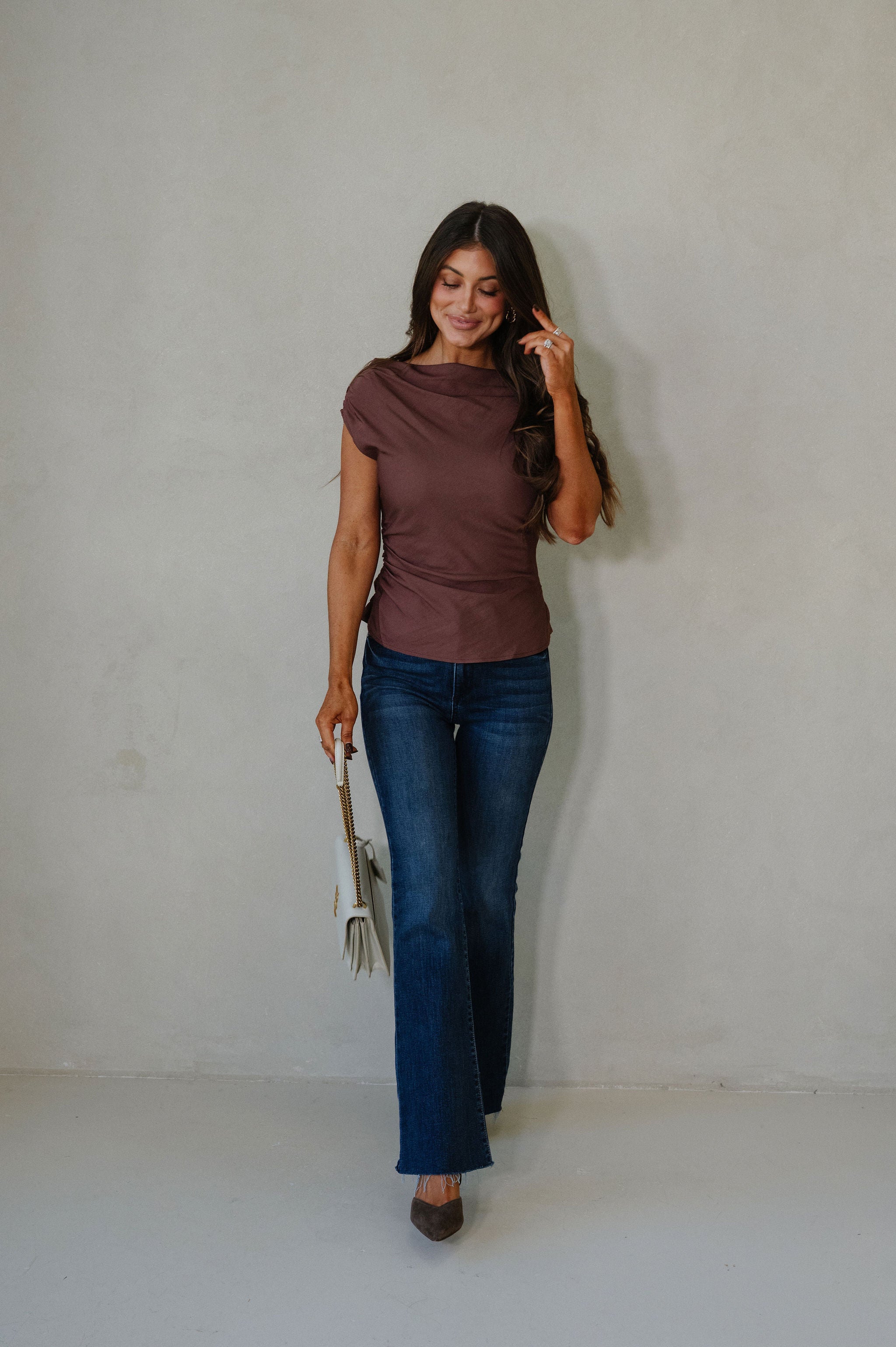 Bentley Boatneck Top-Brown