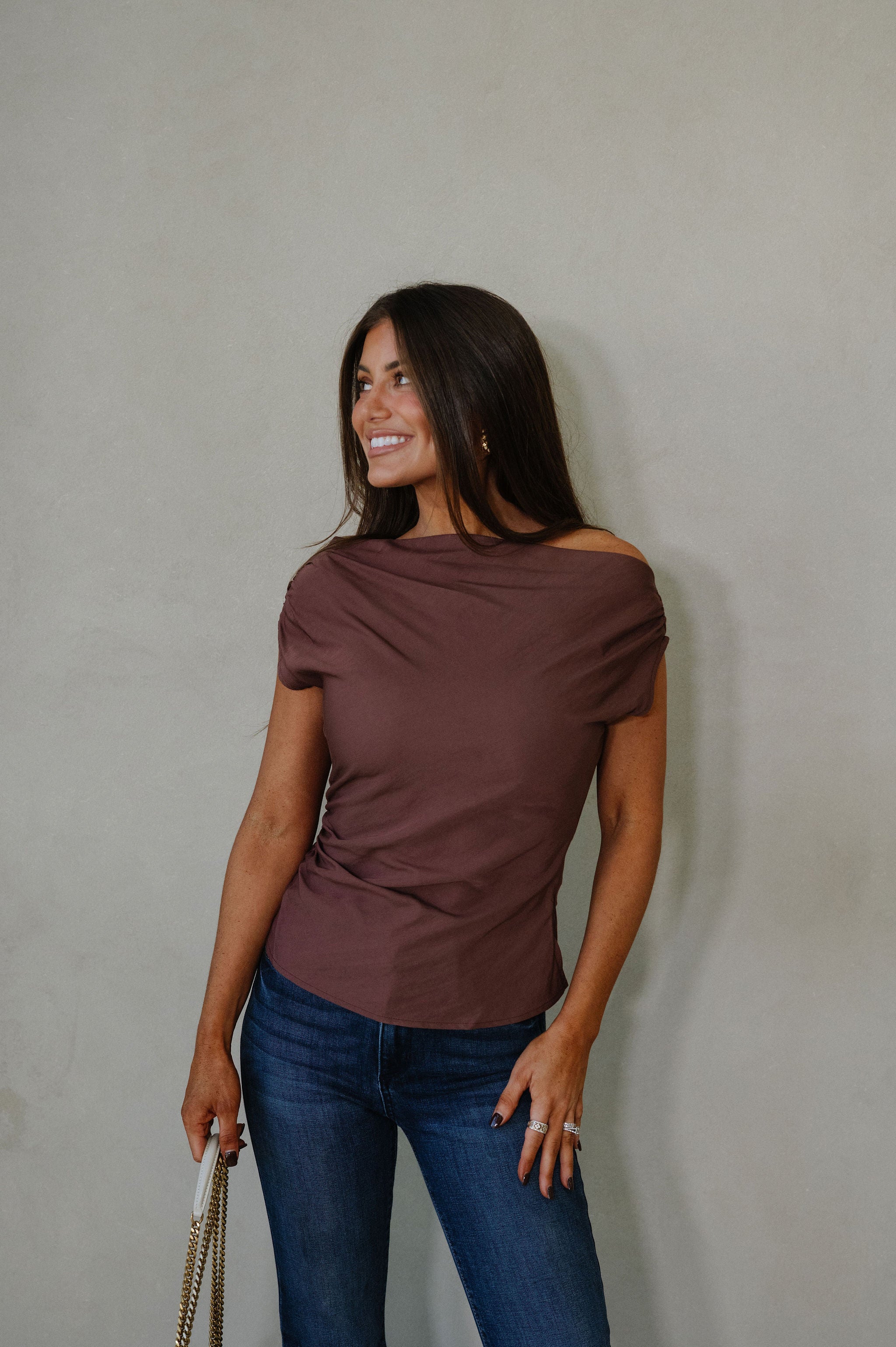 Bentley Boatneck Top-Brown